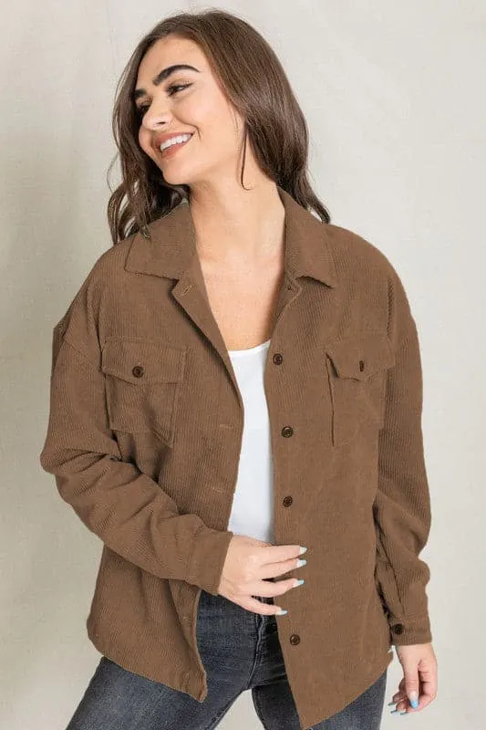 Keeping It Real Corduroy Jacket - Available in 3 Colors