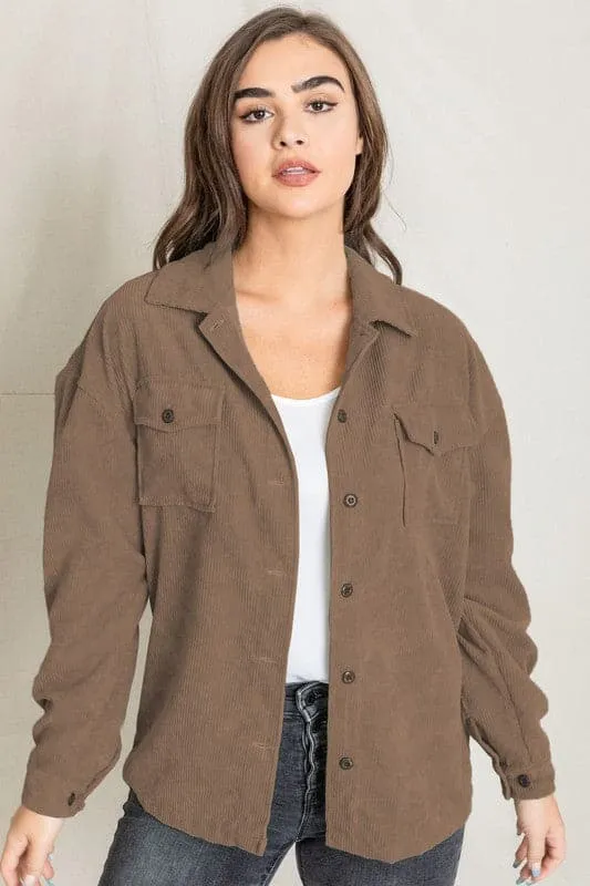 Keeping It Real Corduroy Jacket - Available in 3 Colors