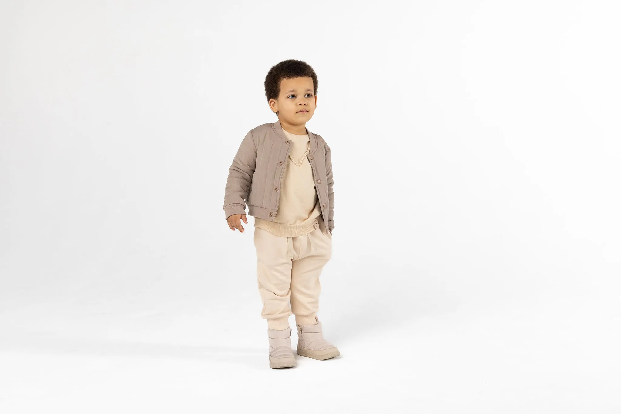 Kids Terry Joggers - Beige