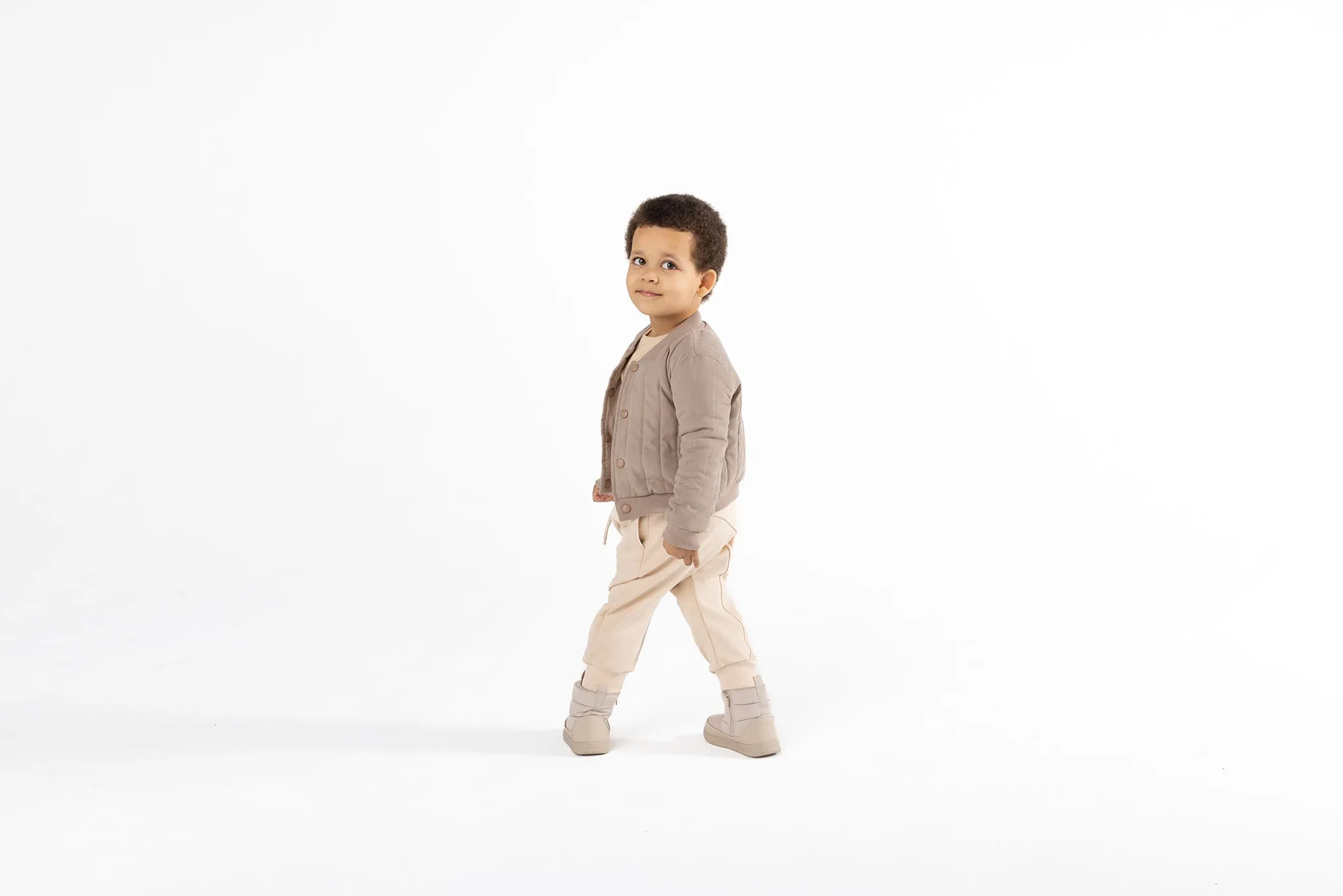 Kids Terry Joggers - Beige