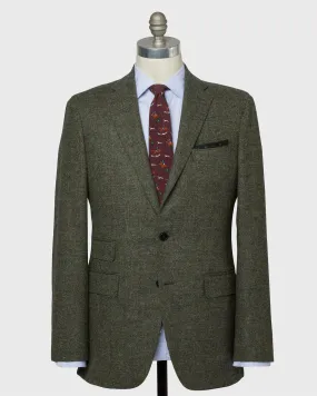 Kincaid No. 3 Jacket in Moss Mix Herringbone Tweed