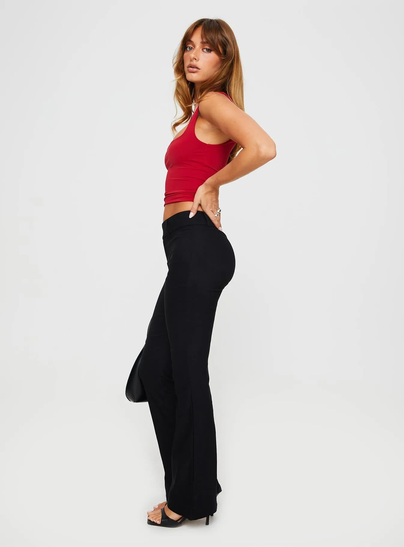 Kinkirk Flared Pants Black Petite