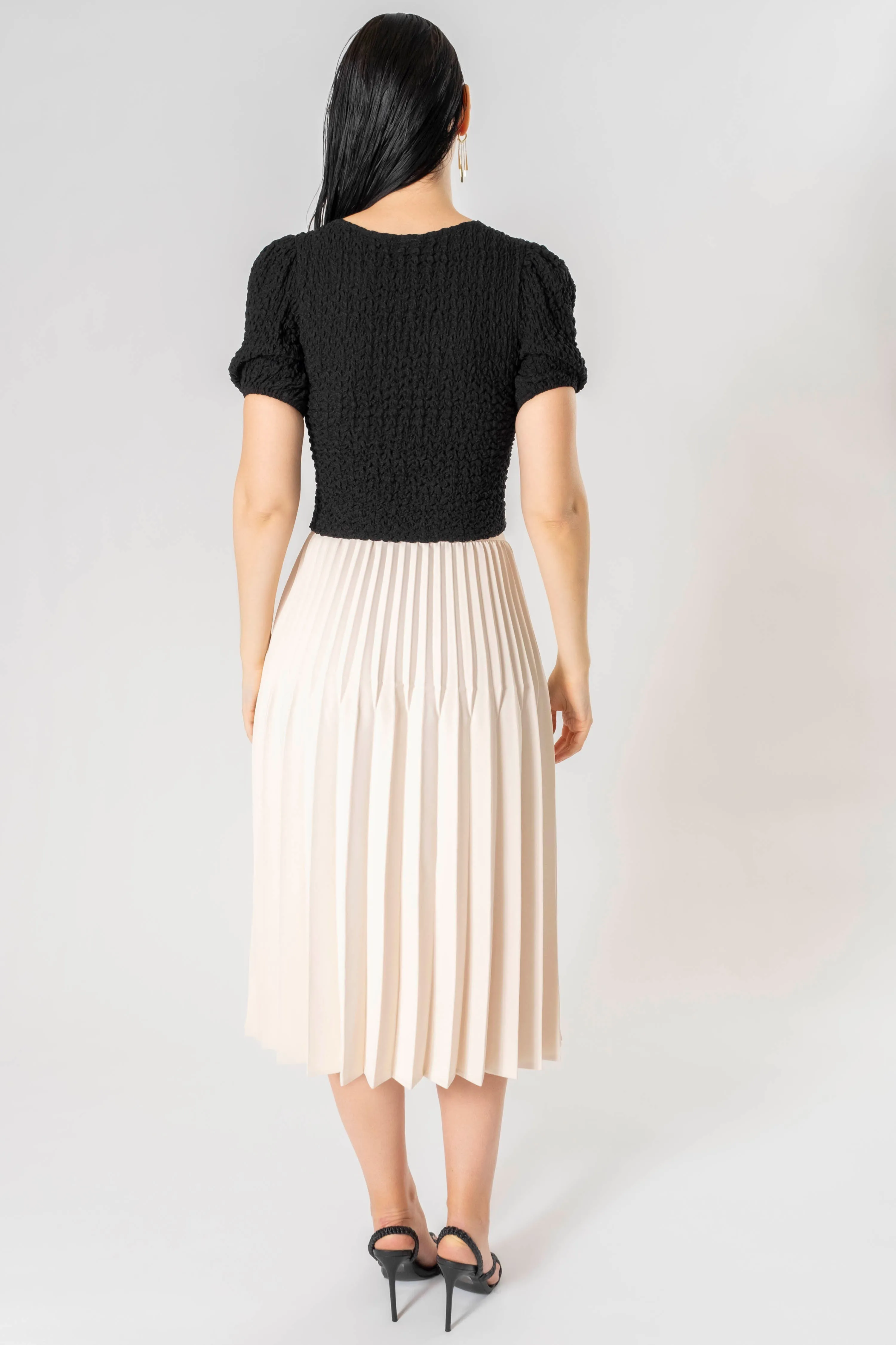 Kinsley Pleated Midi Skirt