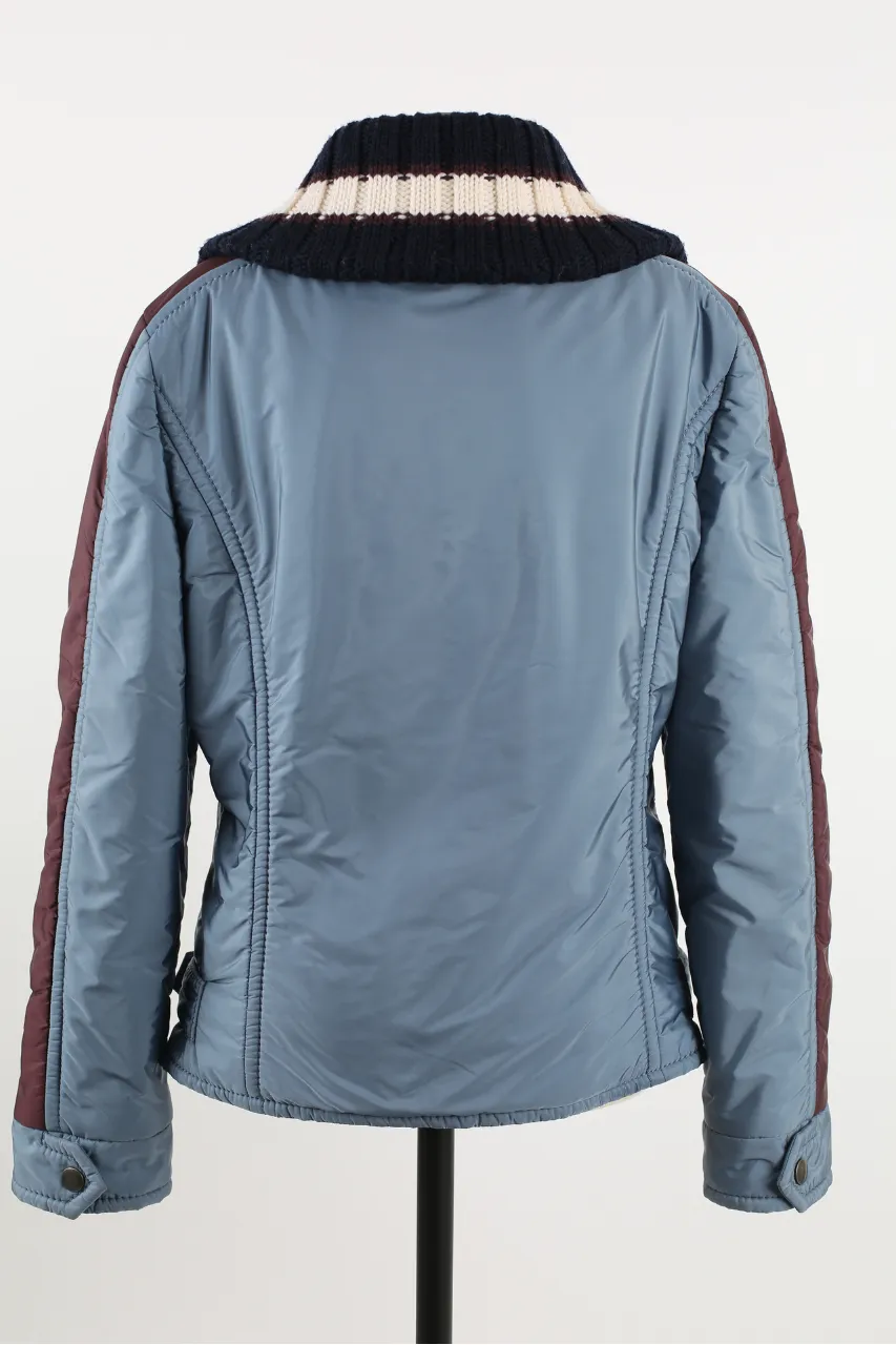 Knit Collar Lightly Padded Jacket