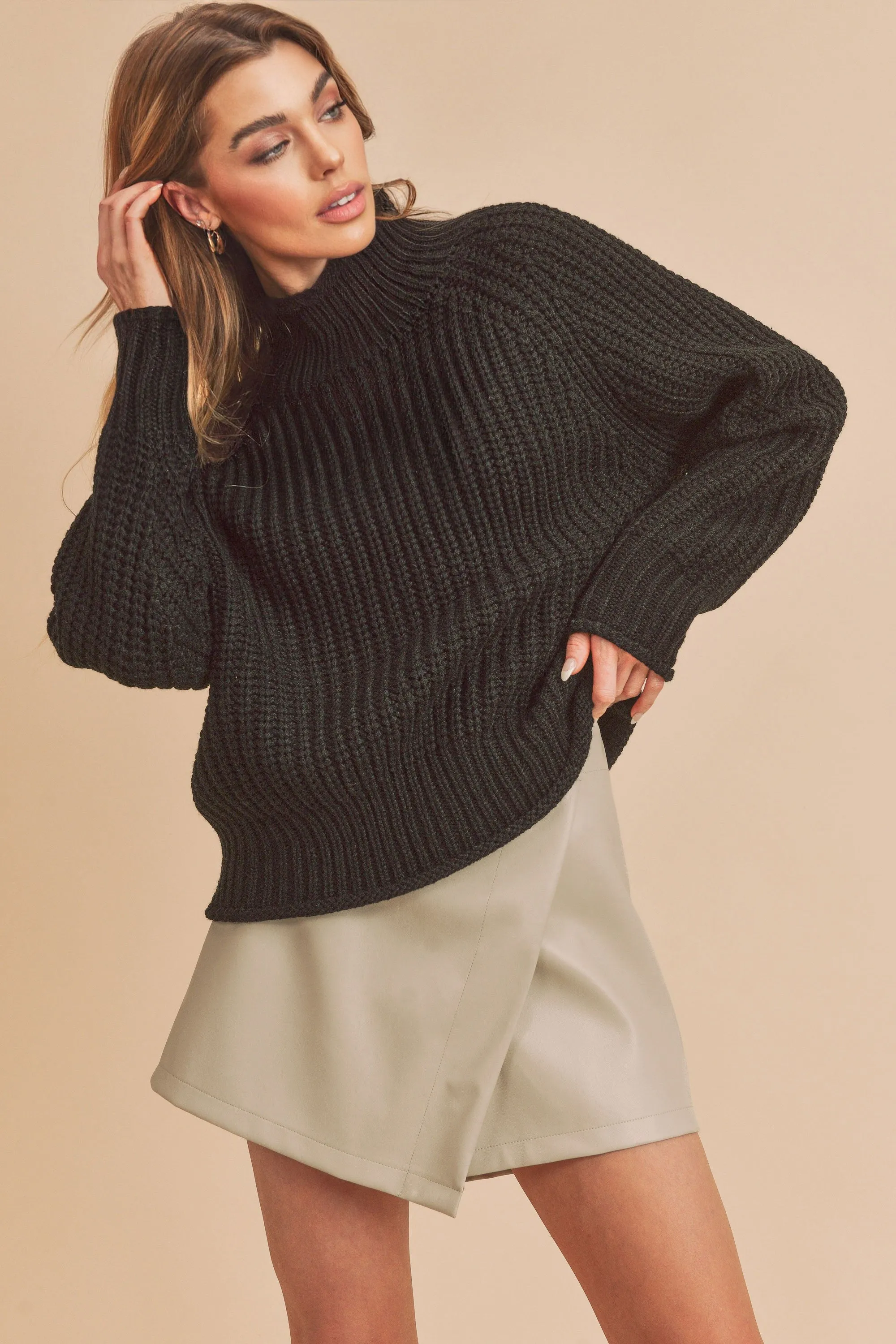 Knit Turtleneck Sweater