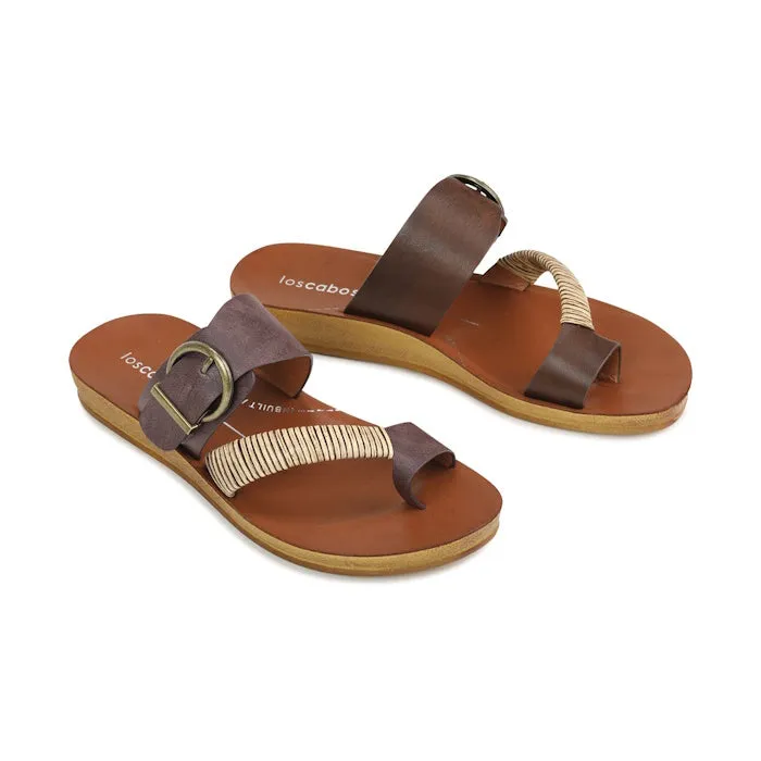 Los Carbos Bria Mocha Brown Light Flexible Sandal Jandal