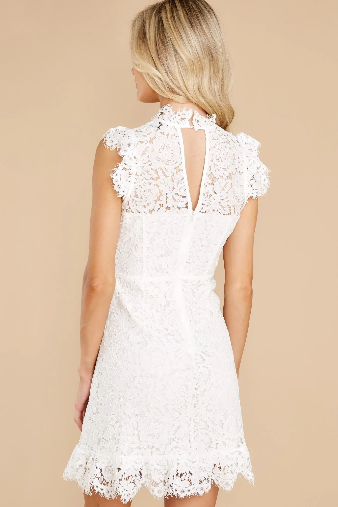 Love That I Gave You White Lace Dress