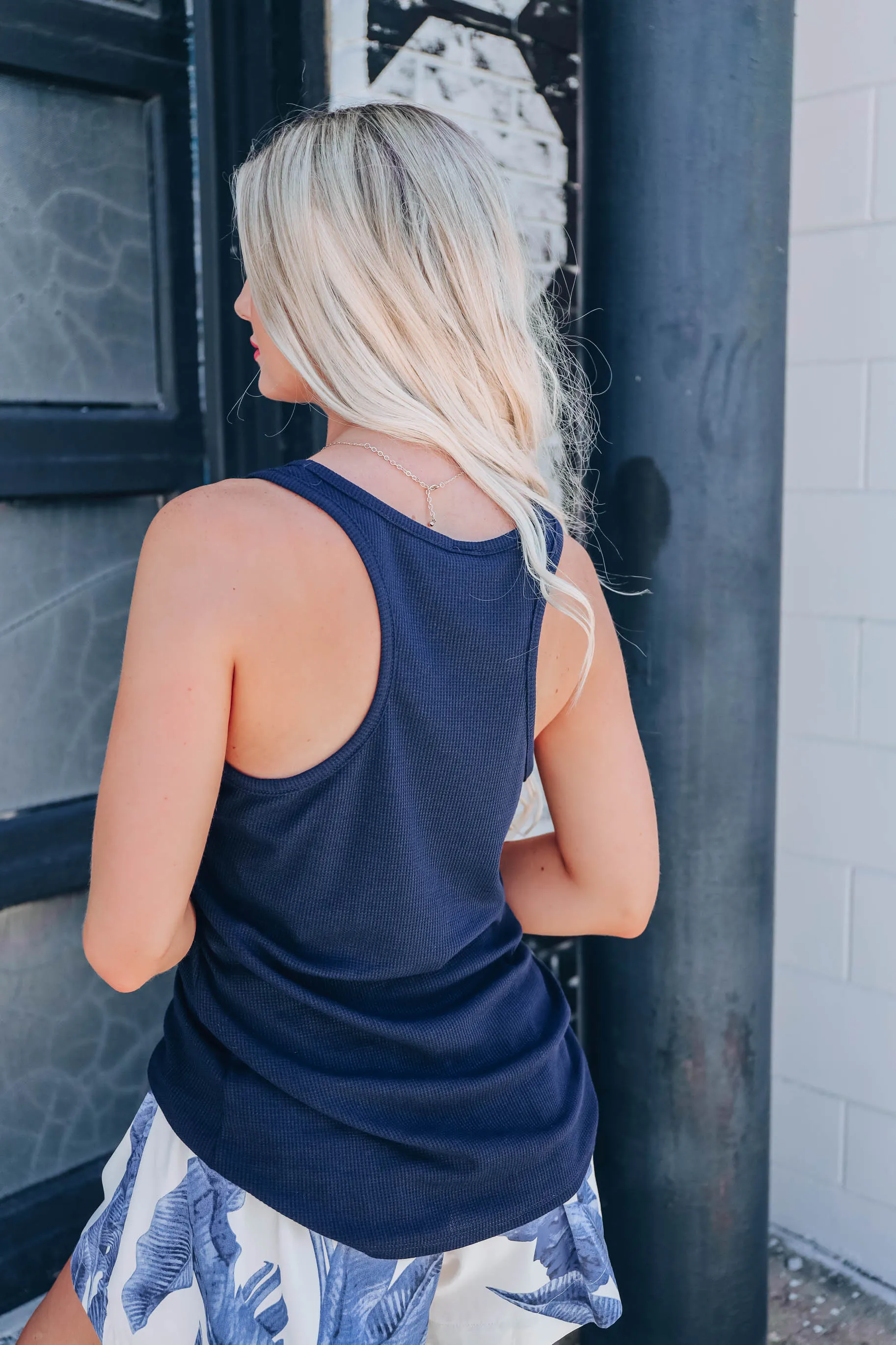 Malibu Coast Tank Top - Navy