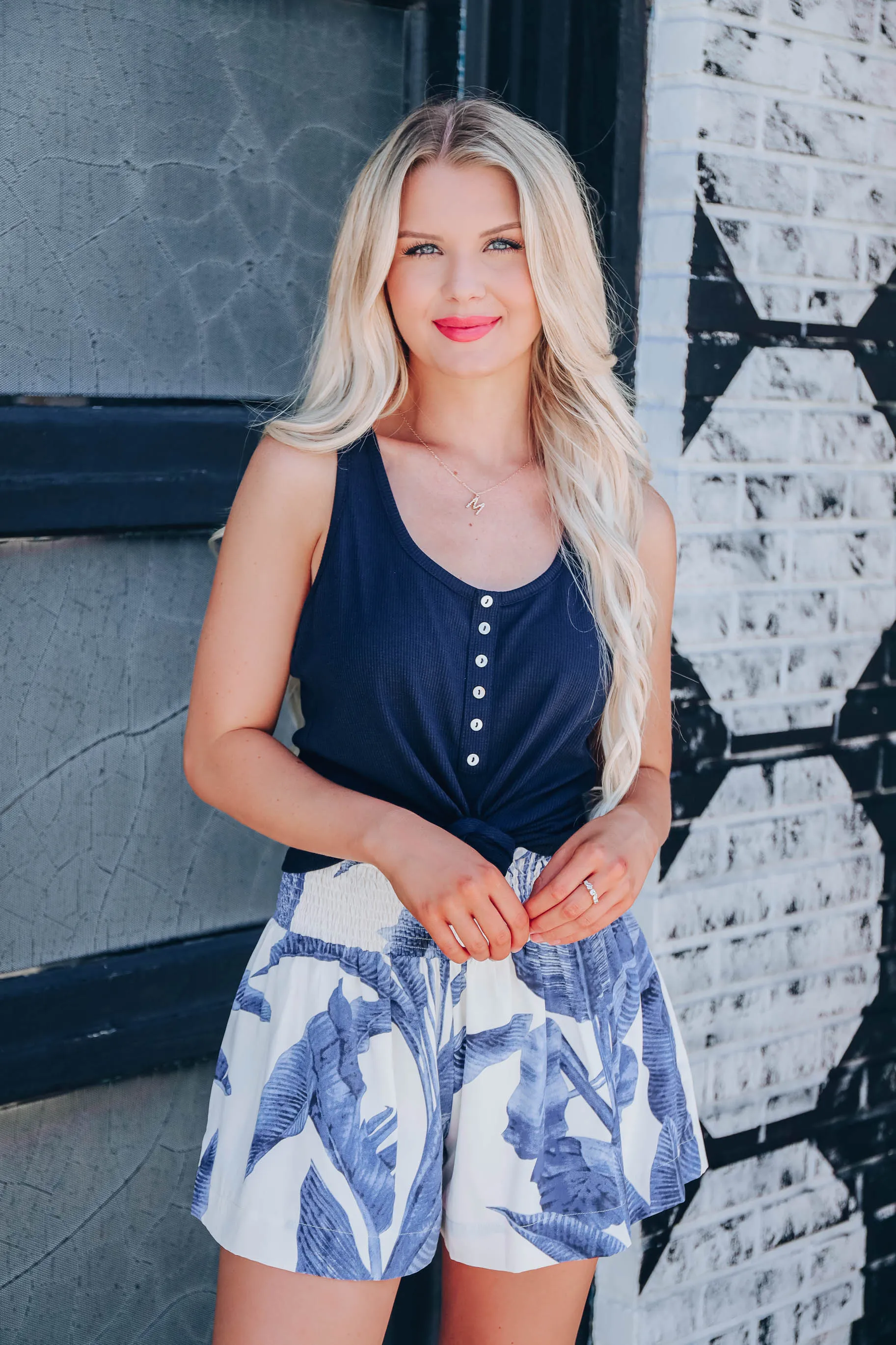 Malibu Coast Tank Top - Navy