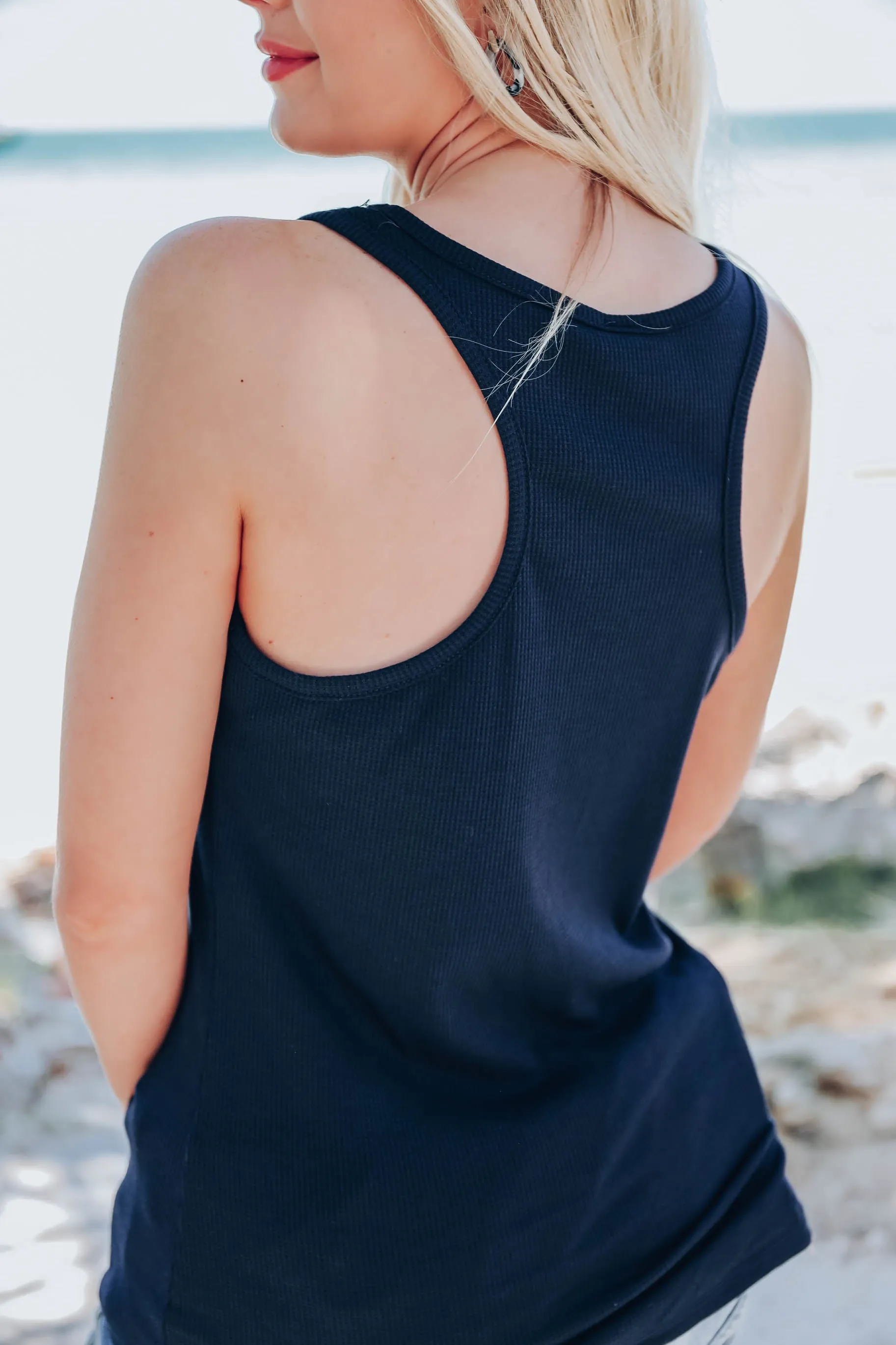 Malibu Coast Tank Top - Navy