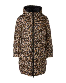 Marc Cain Mixed Animal Print Puffer Coat