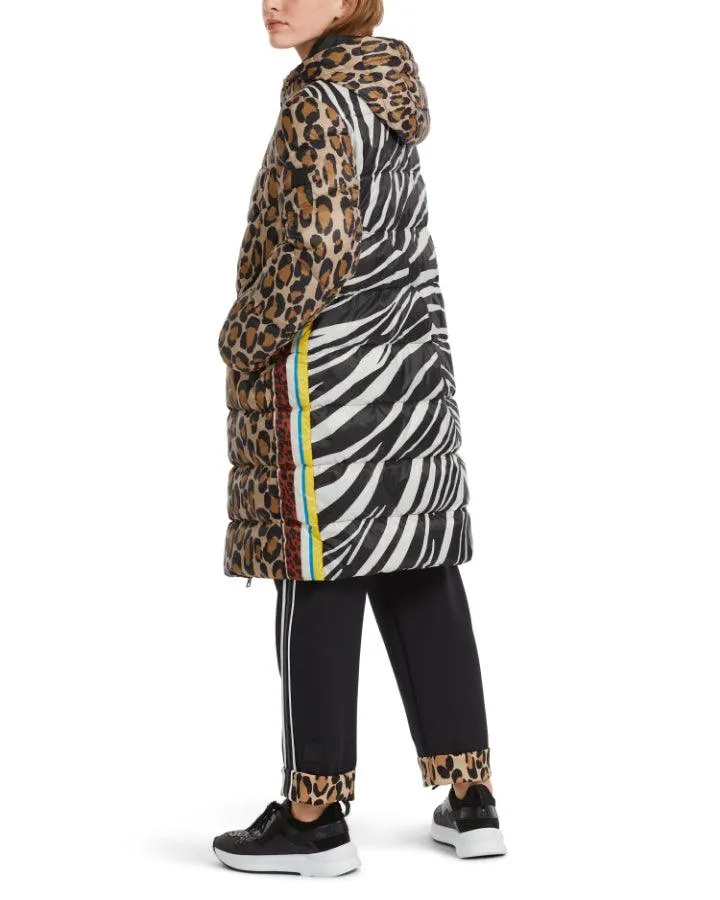 Marc Cain Mixed Animal Print Puffer Coat