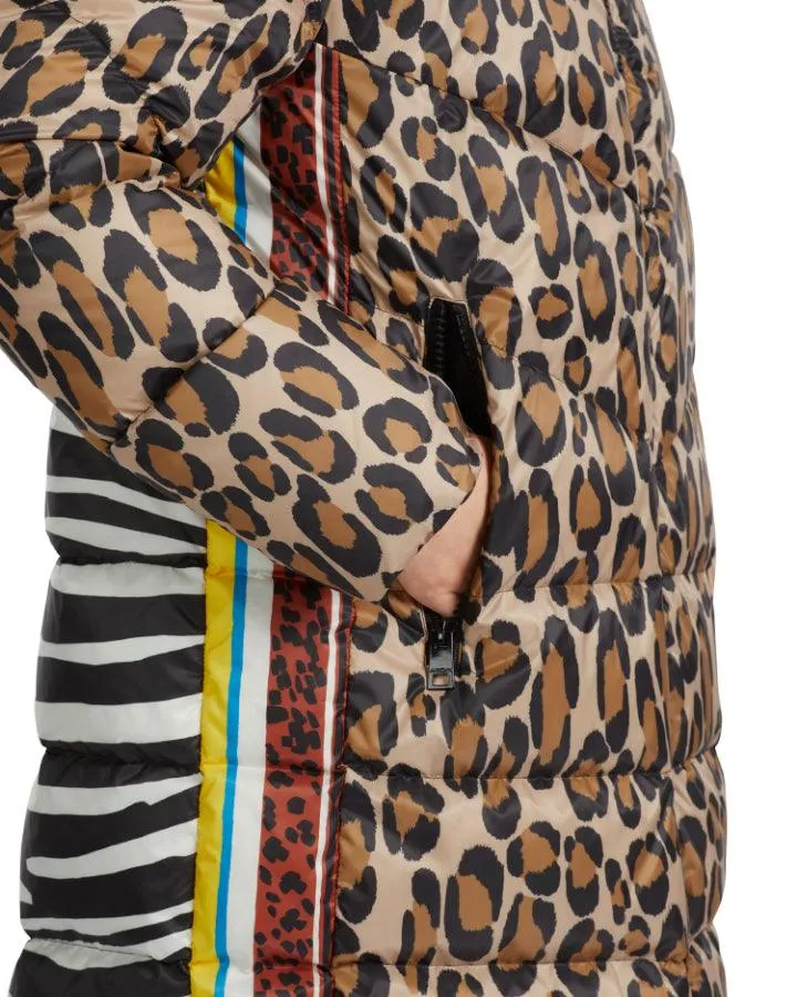 Marc Cain Mixed Animal Print Puffer Coat