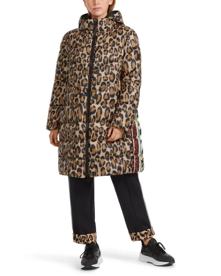 Marc Cain Mixed Animal Print Puffer Coat