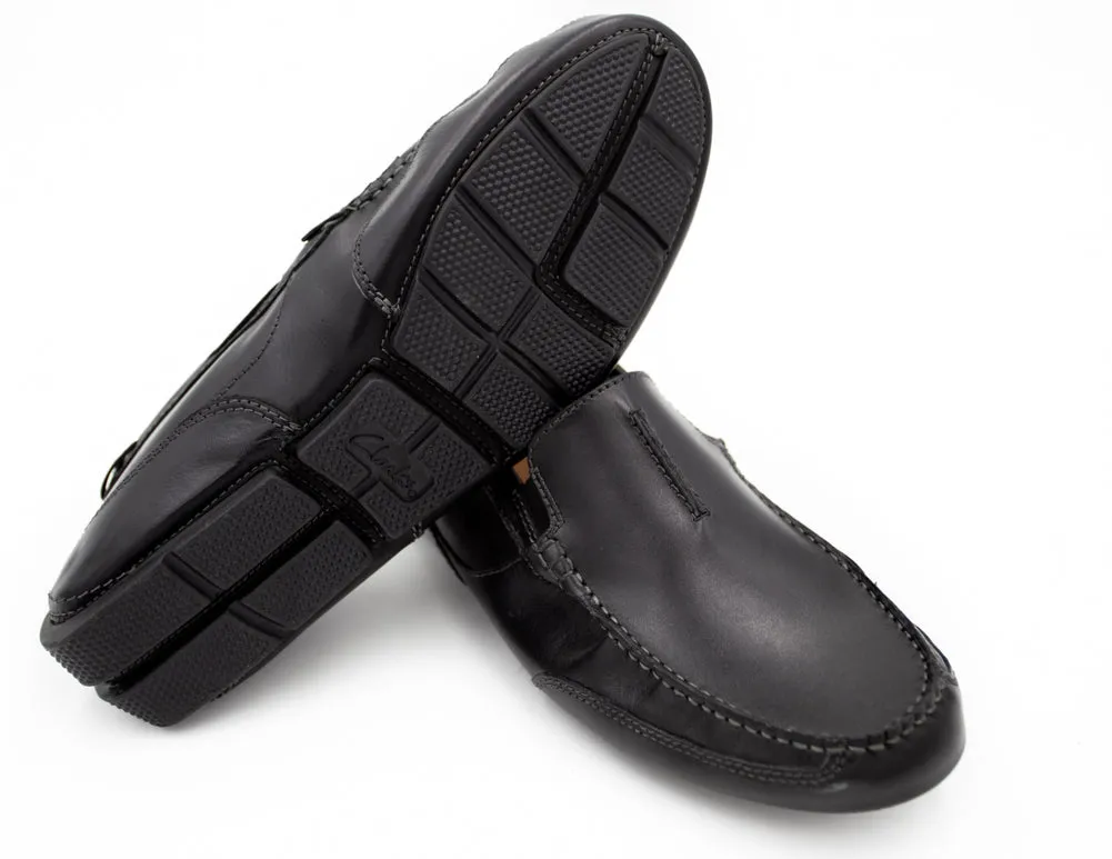 Markman Seam in Black Leather by Clarks