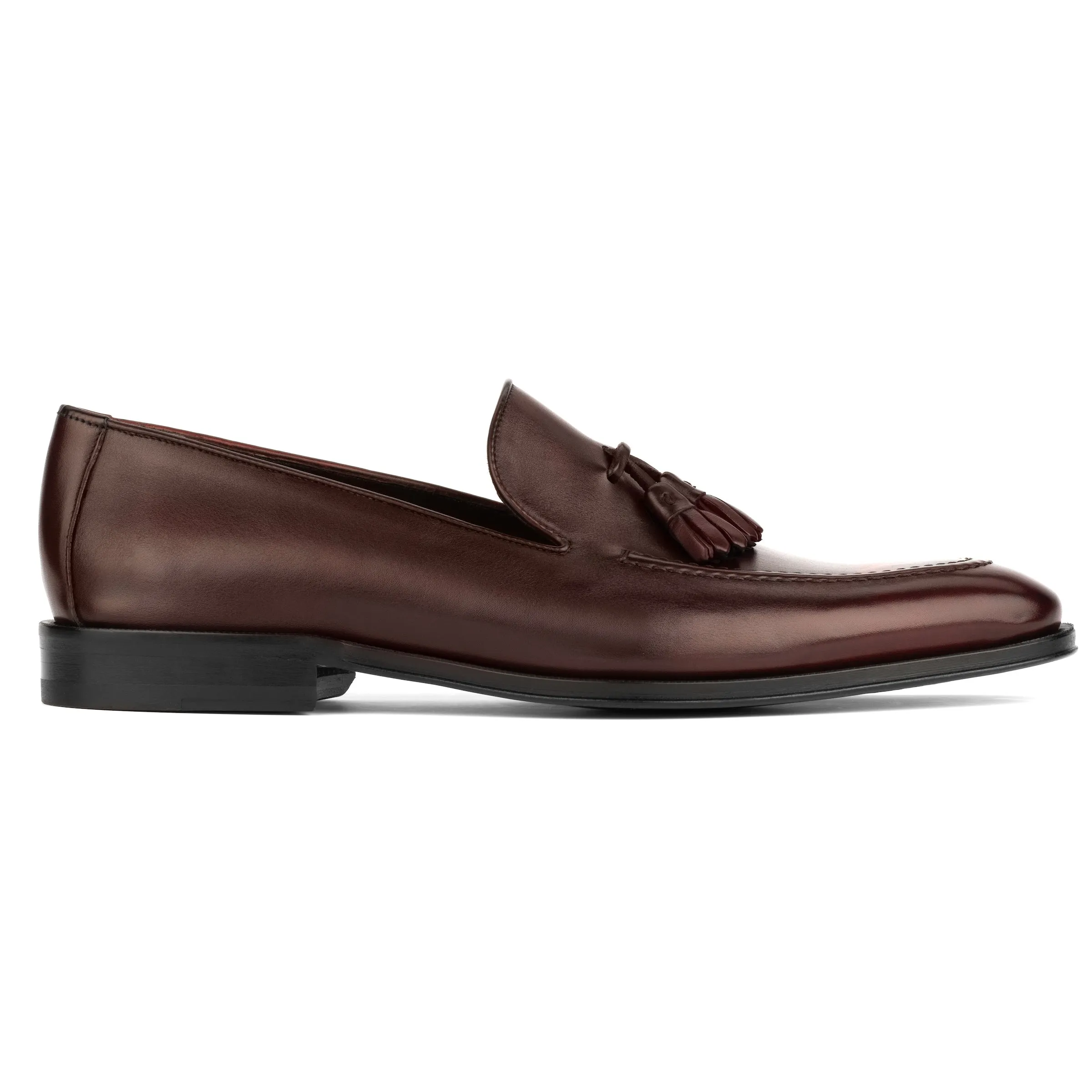 Maurizio Bordeaux Calf Tassel Loafer