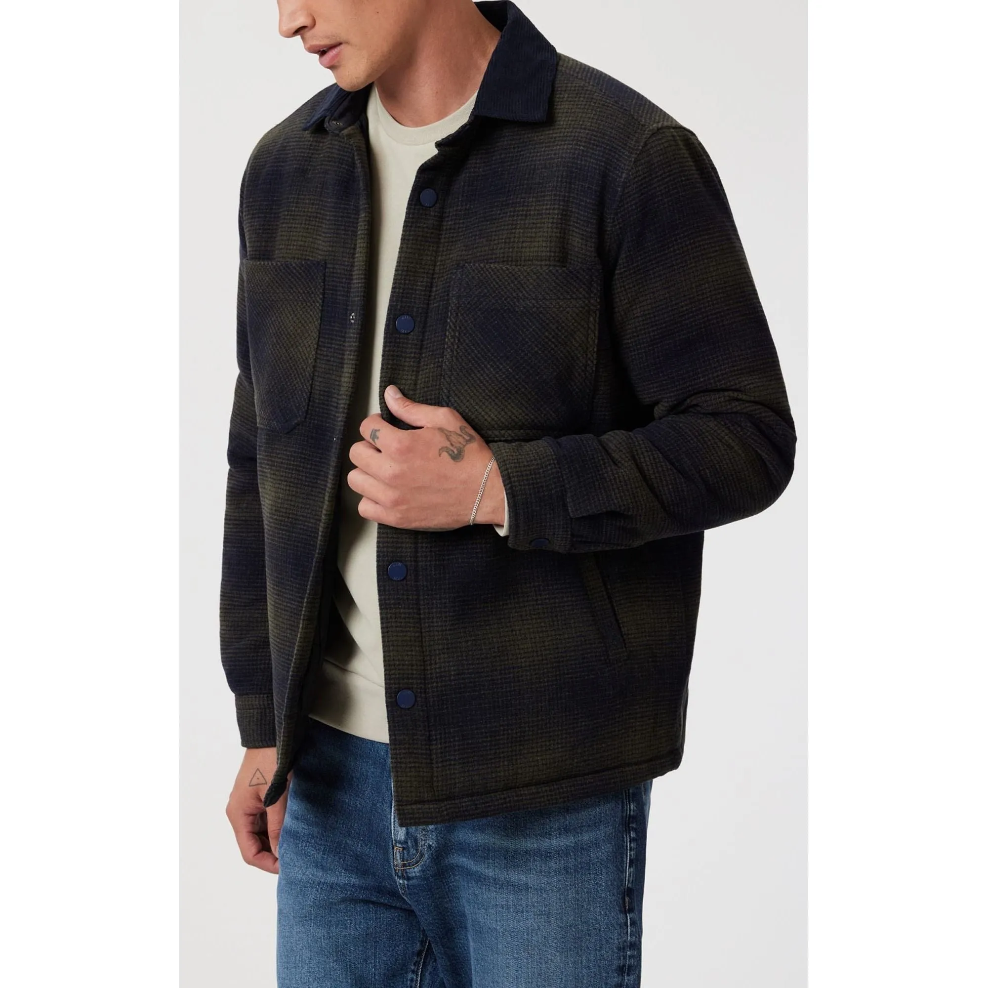 Mavi Plaid Shacket Khaki