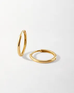 Medium Classic Hoop Earrings - Yellow Gold