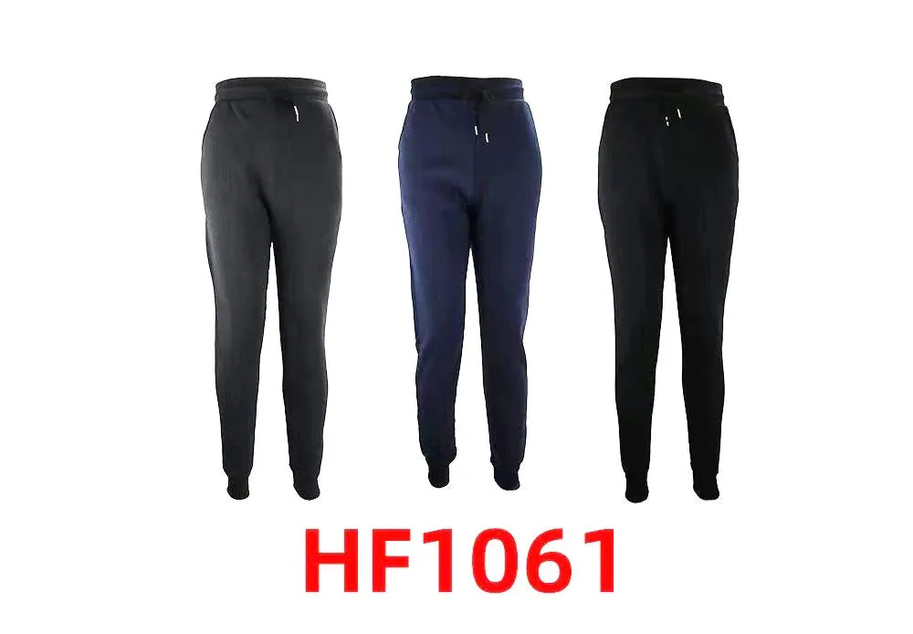 Men Winter Warm Lining Pants Solid Color HF1061