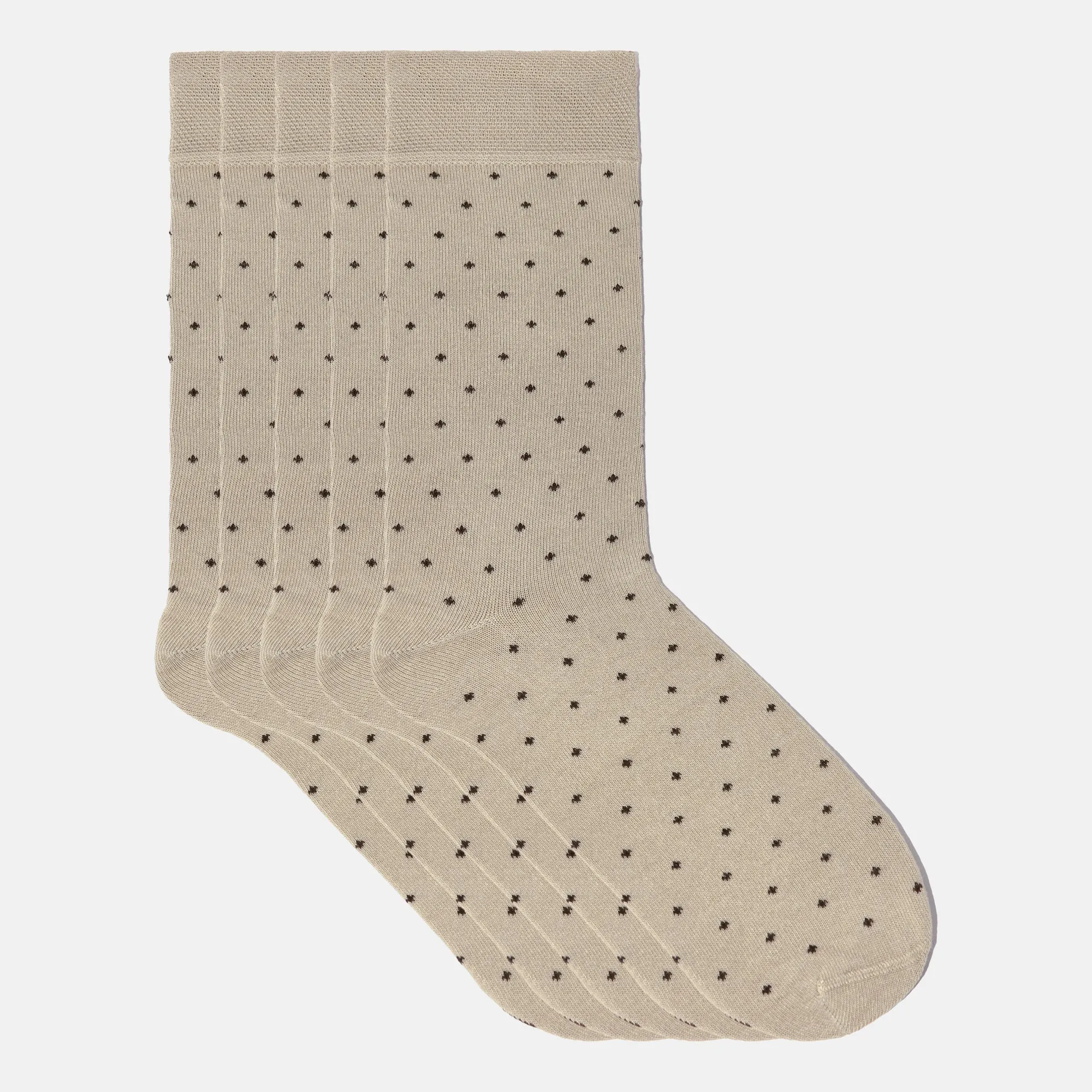 Men’s Bamboo Dress Socks - Dotted Design, 1/3/5 Pairs