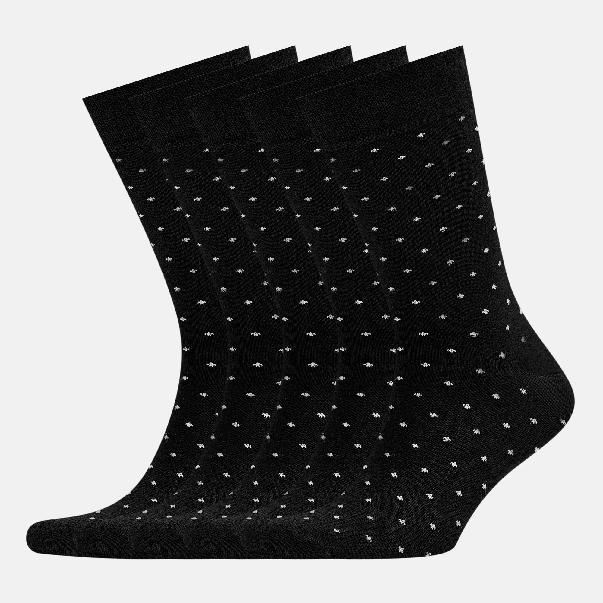 Men’s Bamboo Dress Socks - Dotted Design, 1/3/5 Pairs