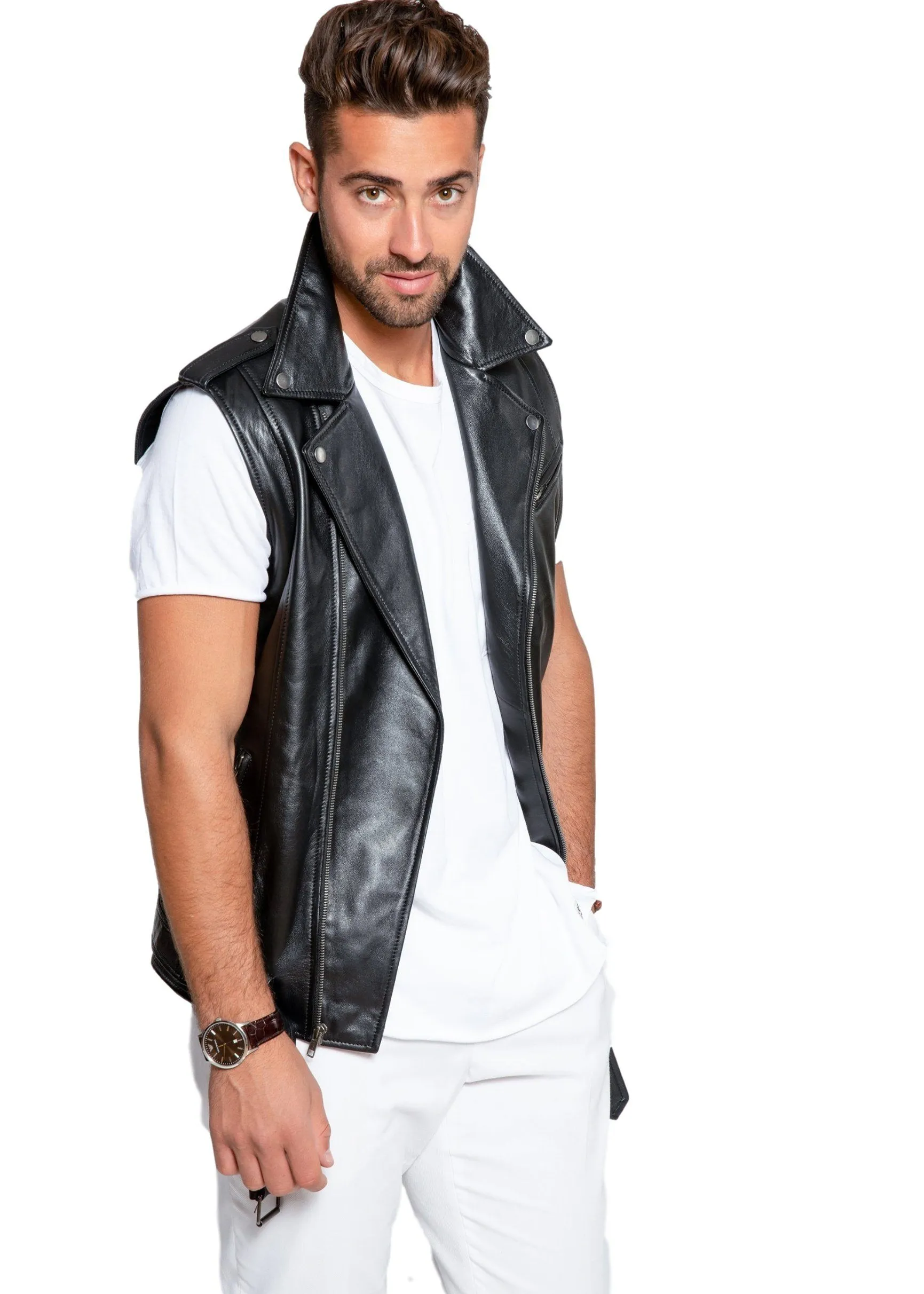 Men's Jax Ultimate Lambskin Leather Vest