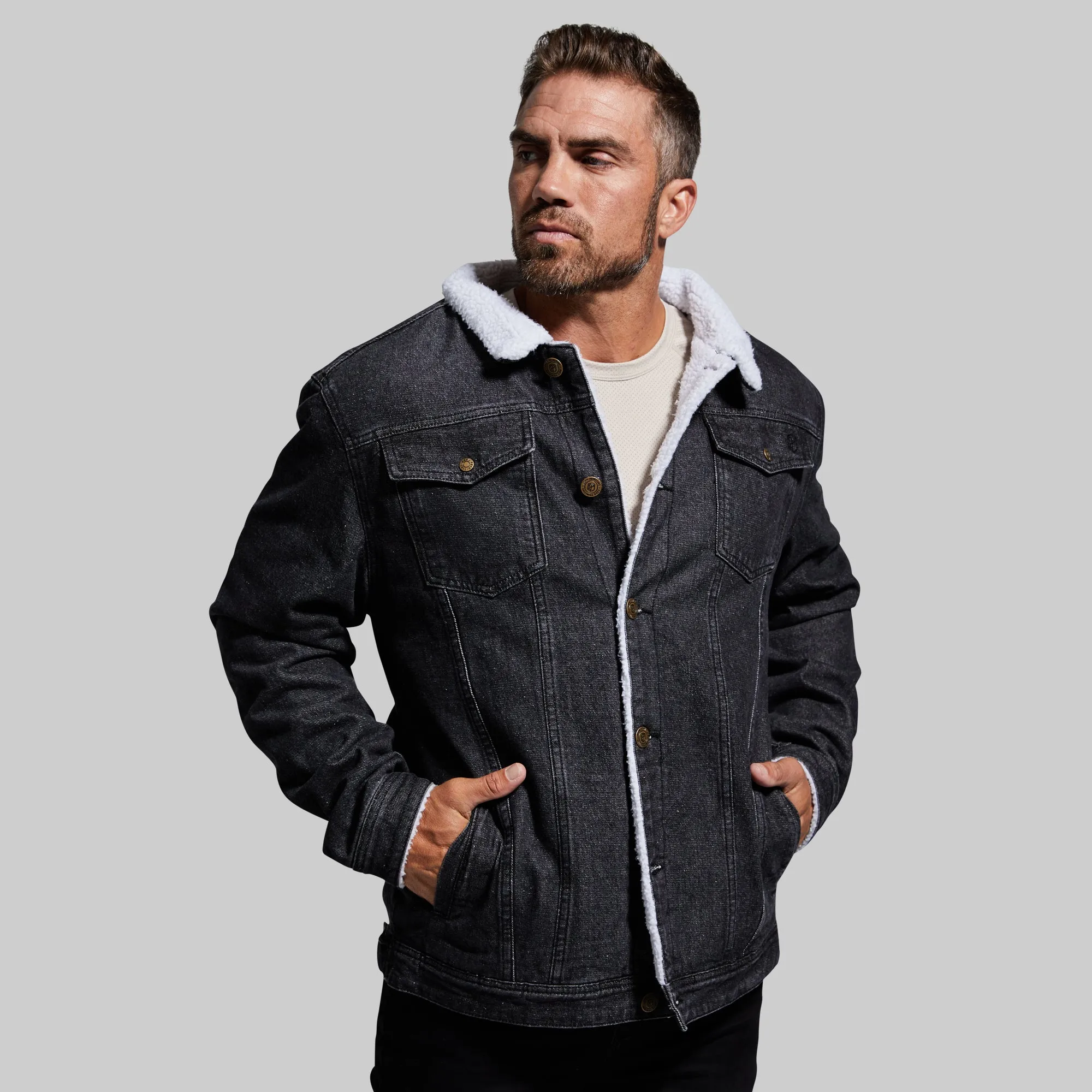 Men's Pioneer Jacket (Black Denim)