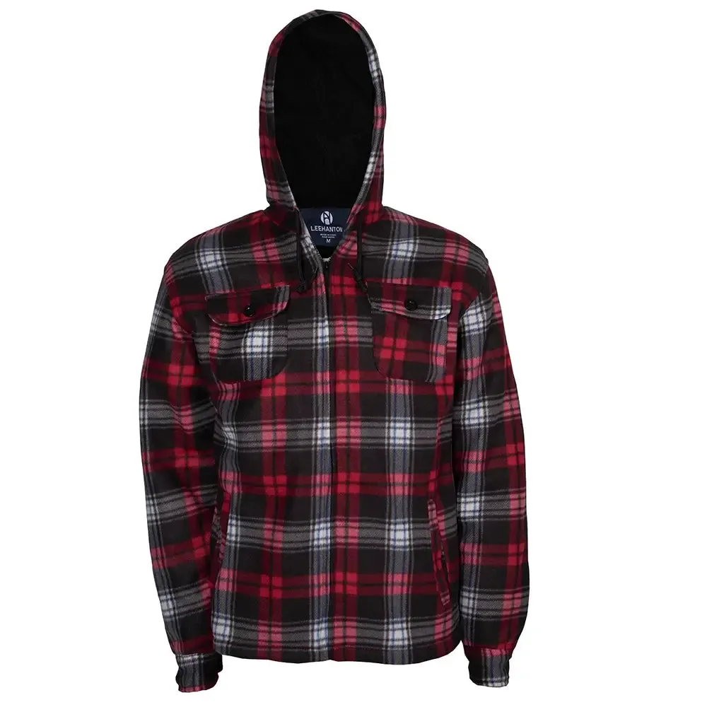 Men's Plaid Sherpa Lined Flannel Jacket