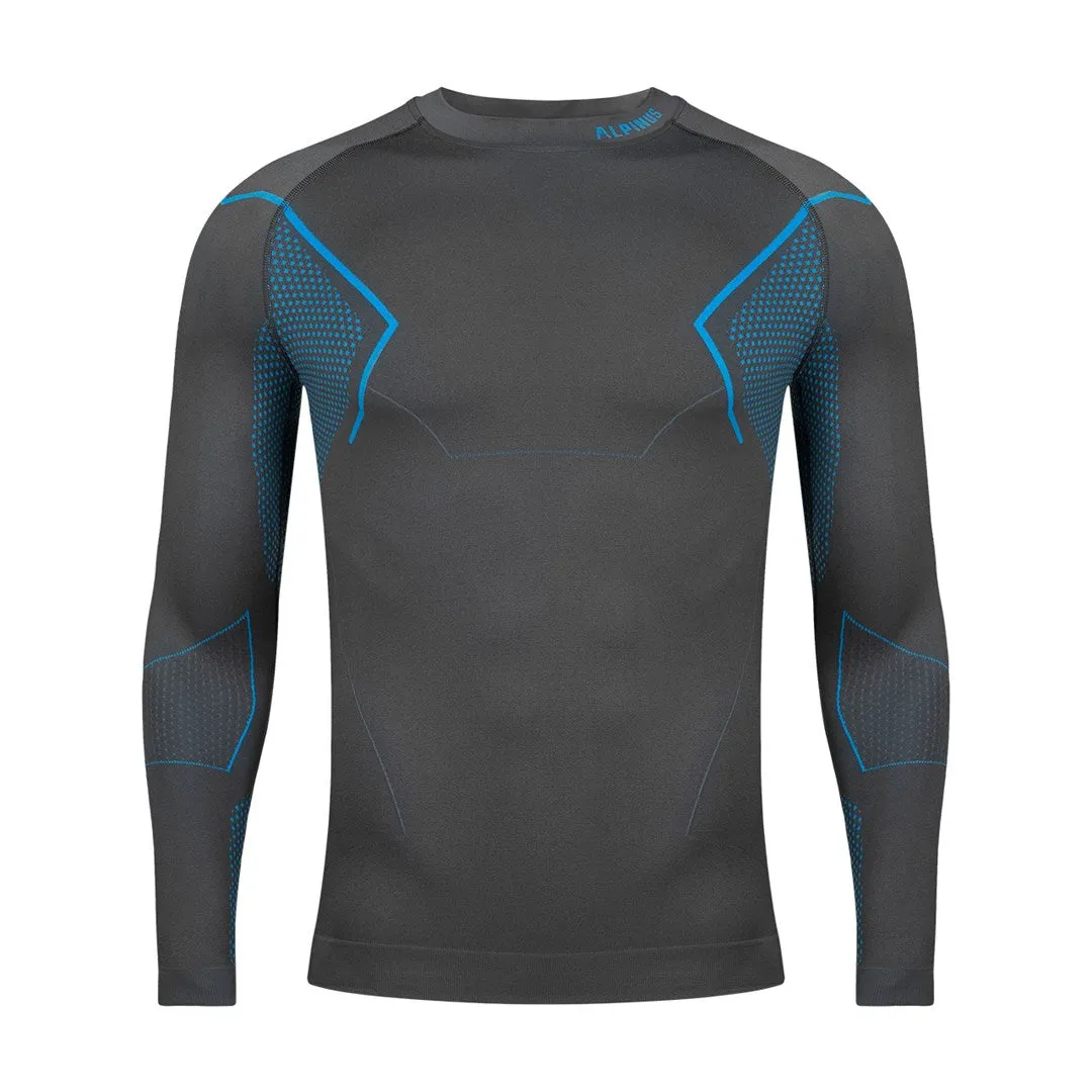 Men's Thermoactive Sweatshirt Alpinus Active Base Layer Gray Gt43860 2Xl