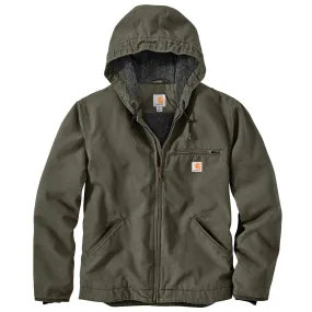 Men's Washed Duck Canvas Sherpa Lined Jacket 104392