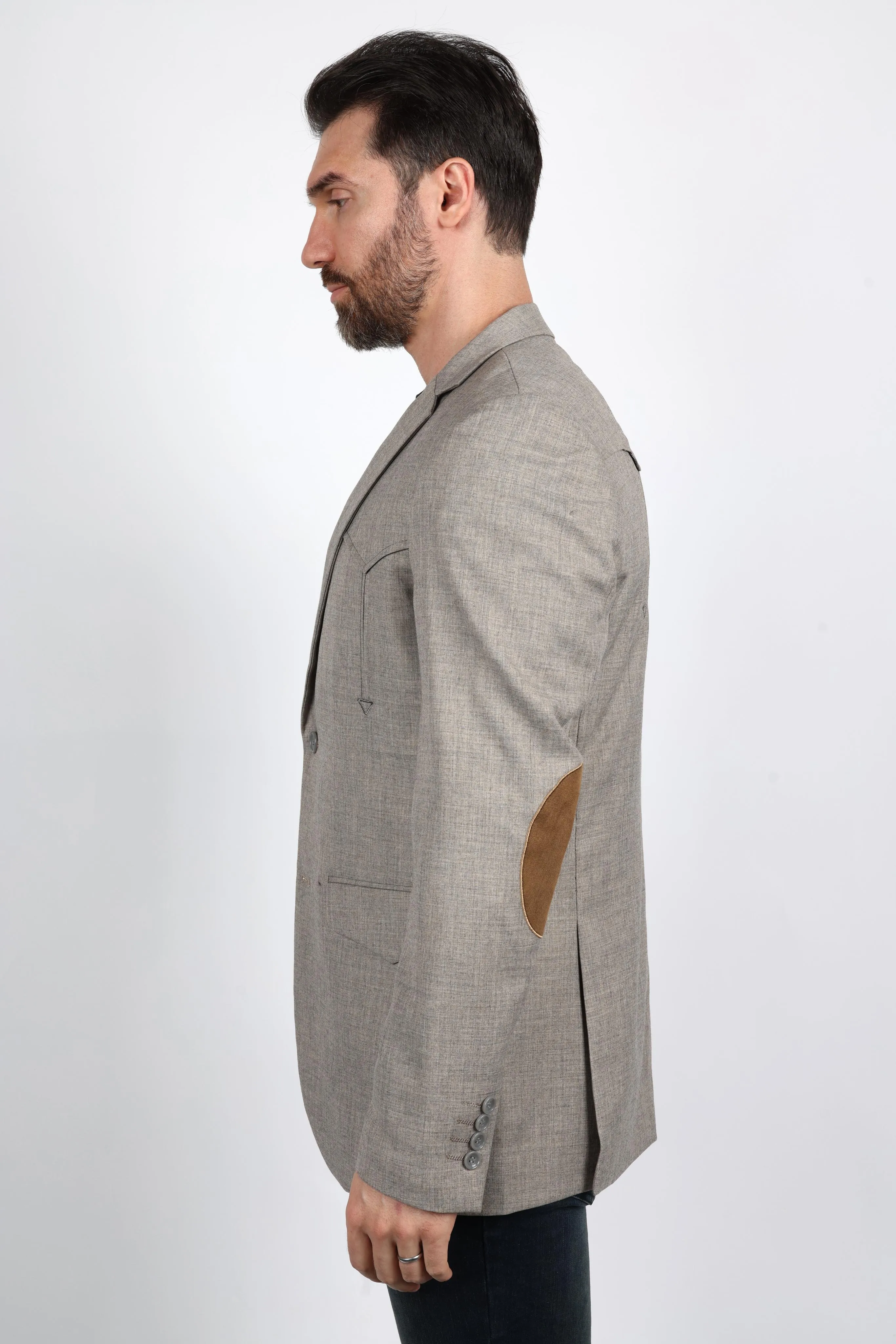 Men's Western Sport Coat with Elbow Patch