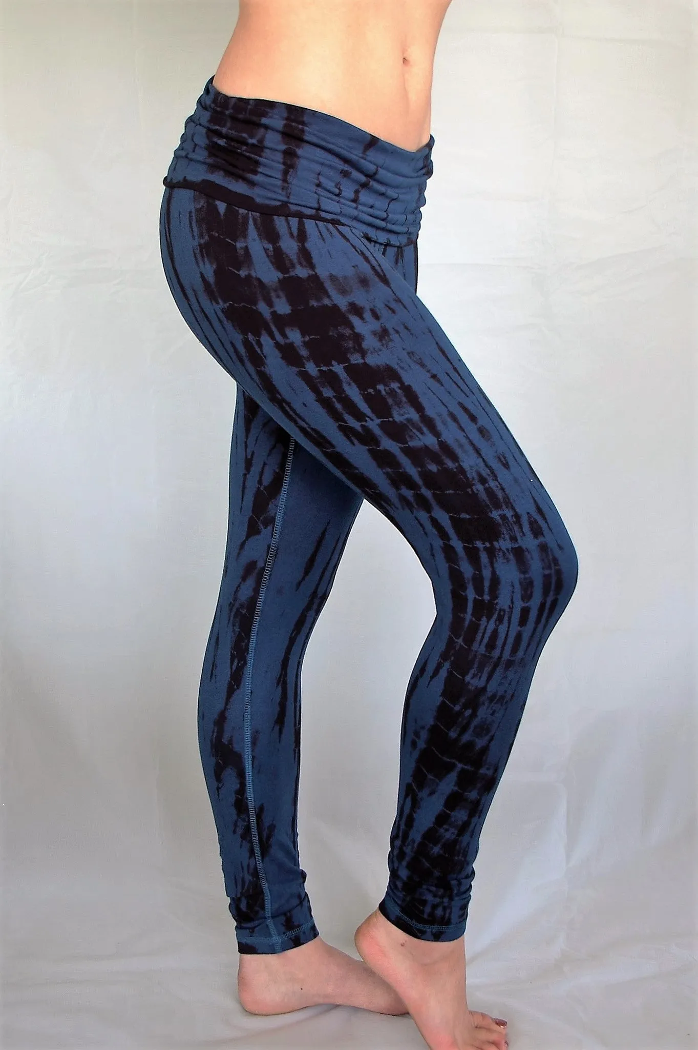 Midnight Tie Dye Yoga Pants