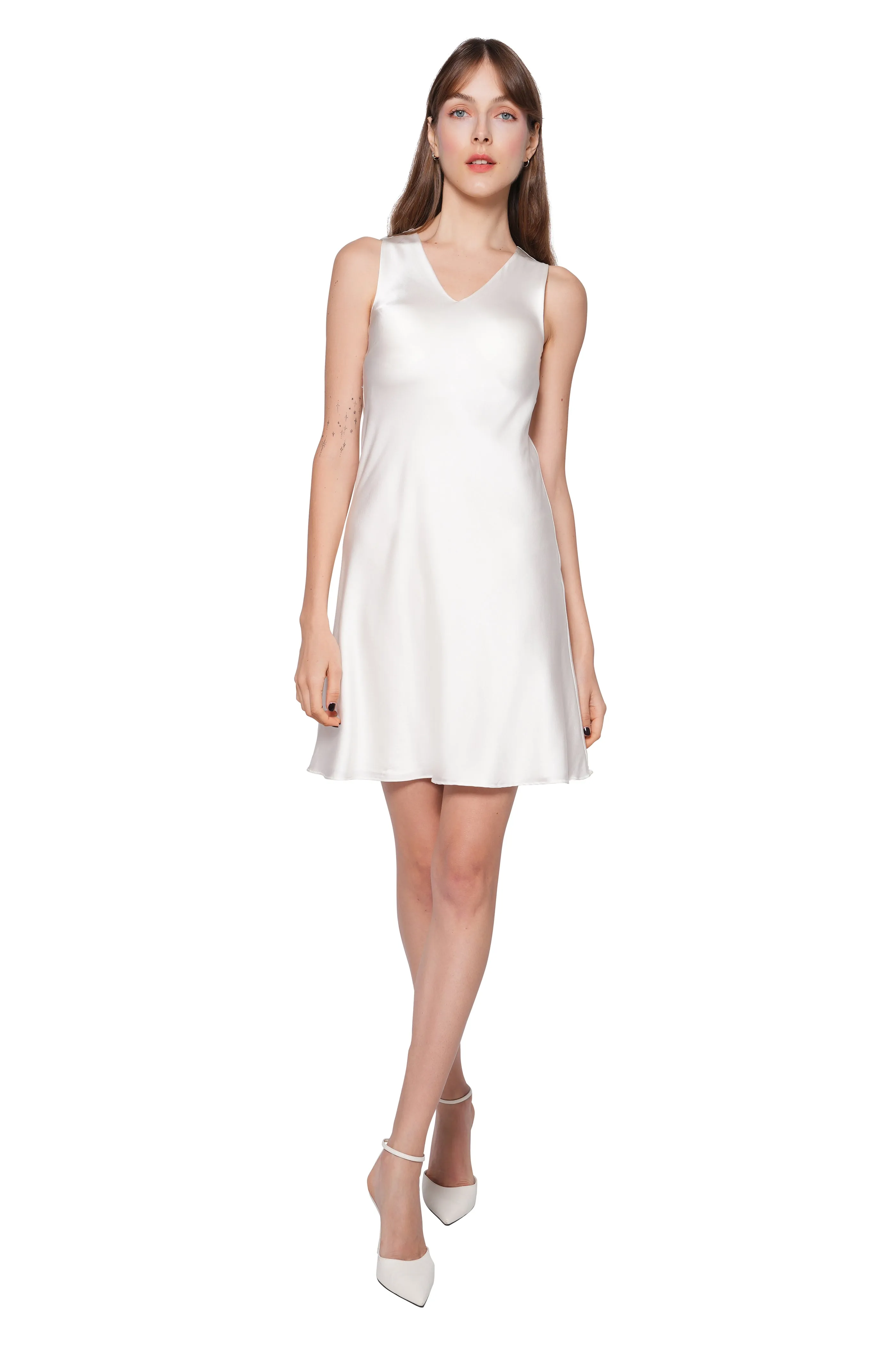 Milian Silk Bias Cut Versatile Dress