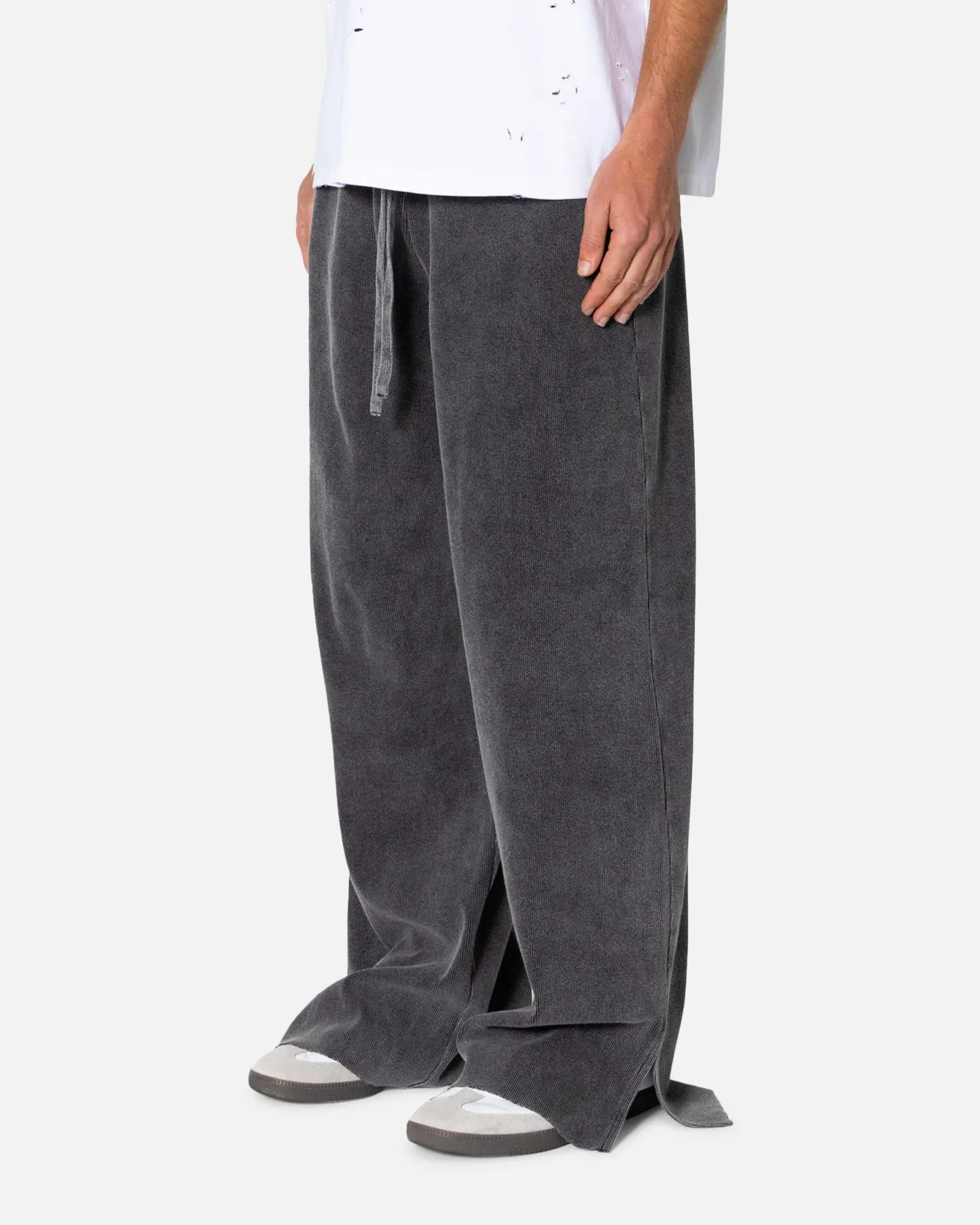 MNML Ribbed Slinky Sweatpants Black