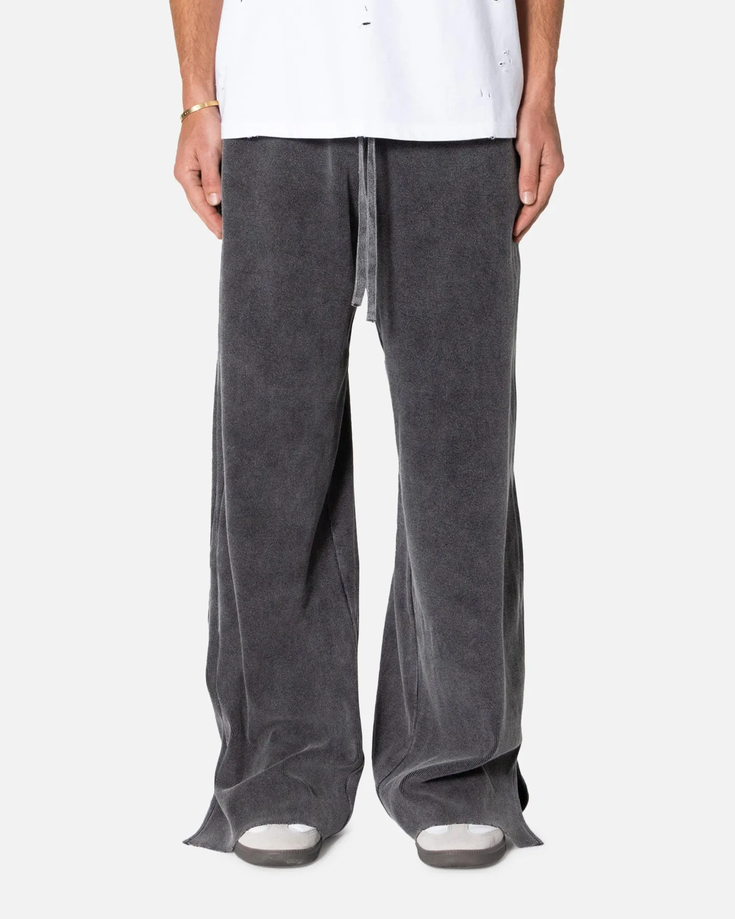 MNML Ribbed Slinky Sweatpants Black