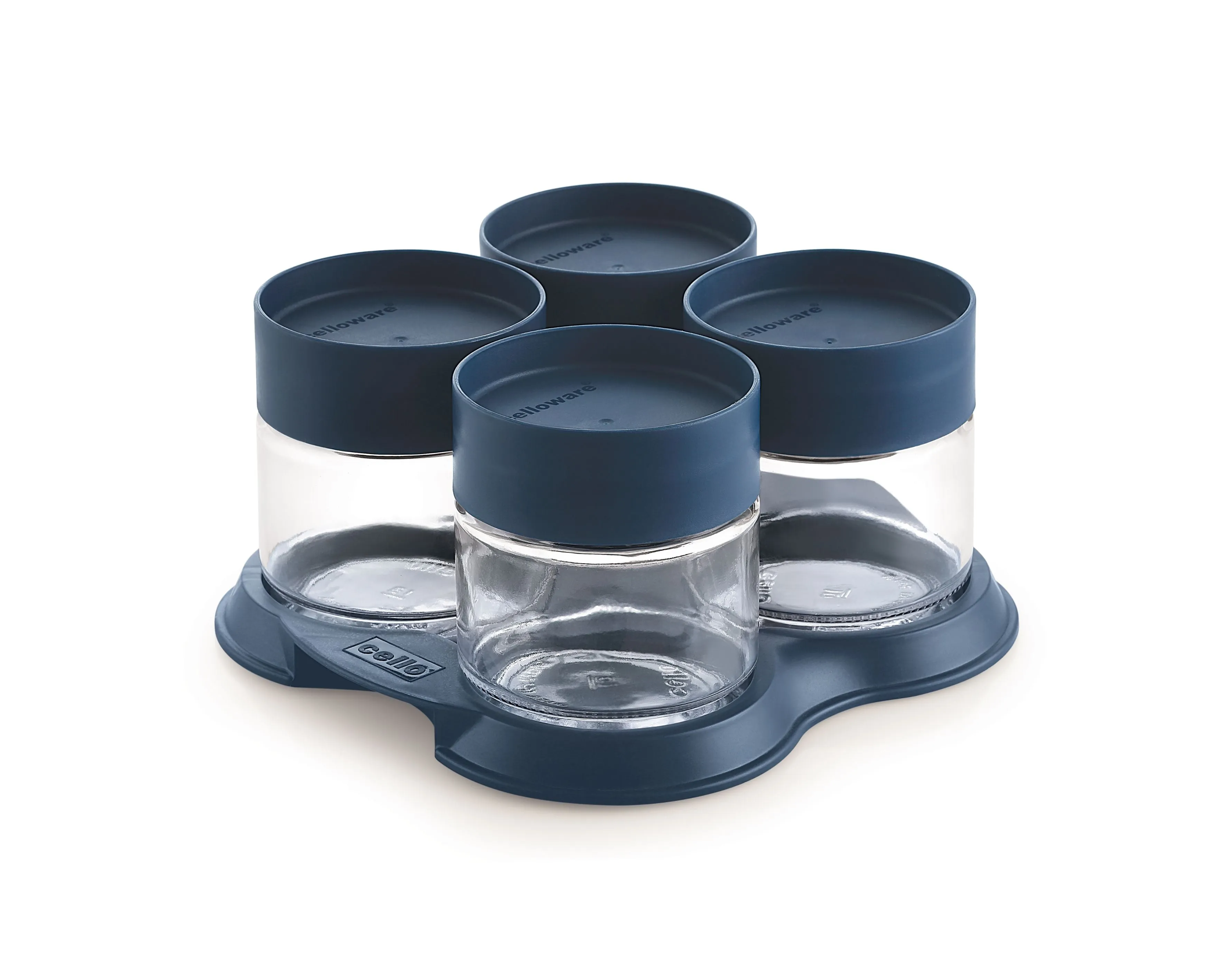 Modustack Glassy Set of 4 with Tray Gift Set