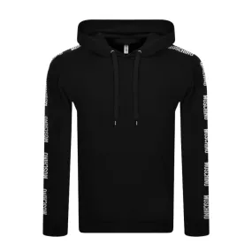 Moschino Underwear Logo Tape Black Hoodie