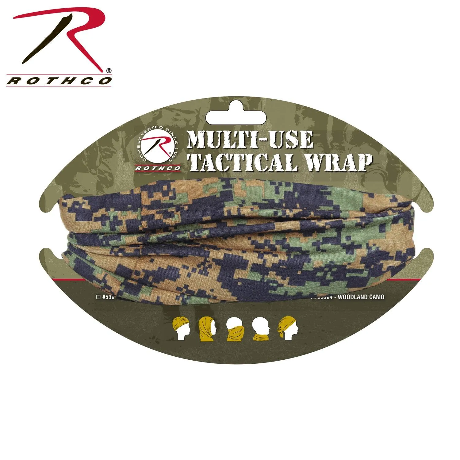 Multi-Use Neck Gaiter and Face Covering Tactical Wrap