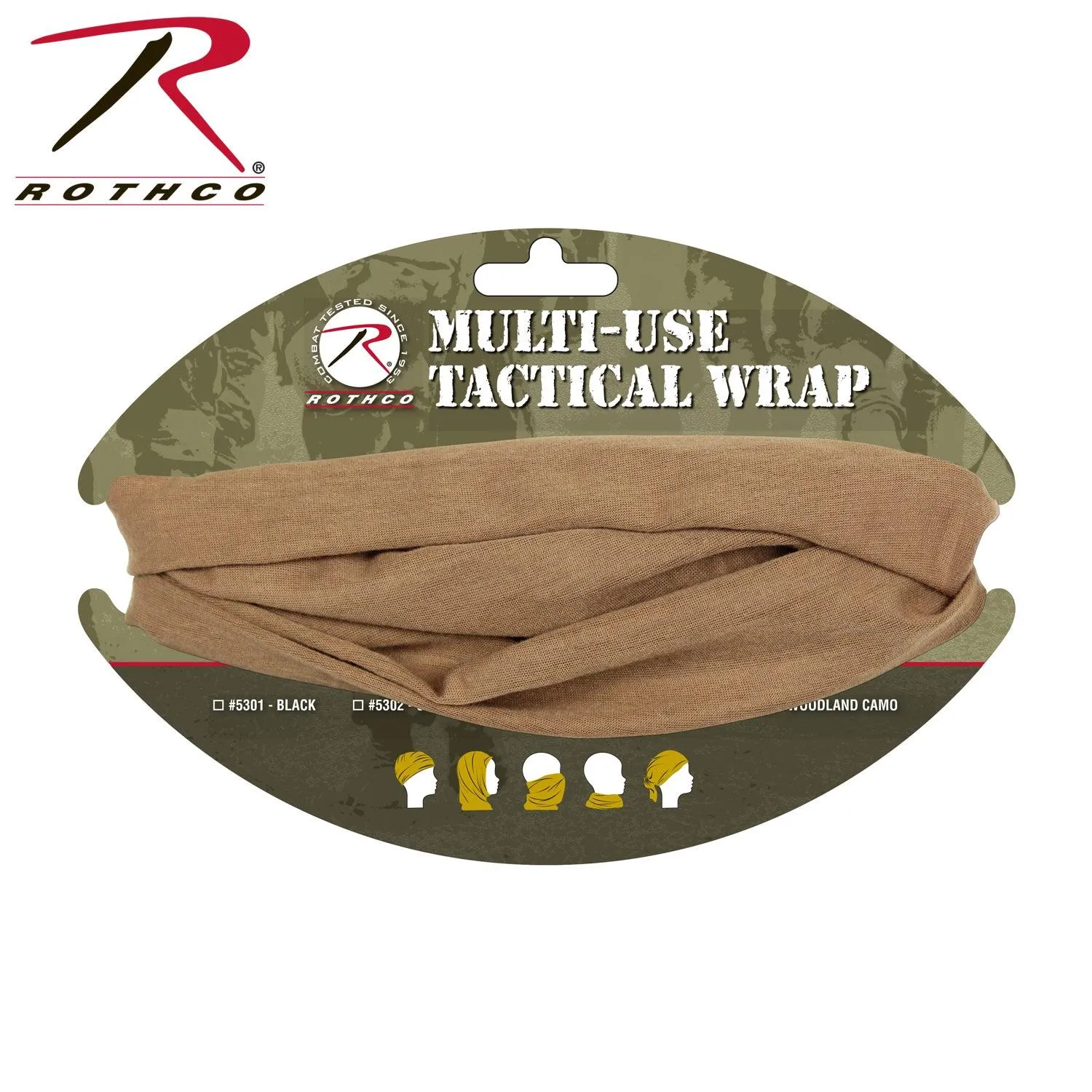 Multi-Use Neck Gaiter and Face Covering Tactical Wrap