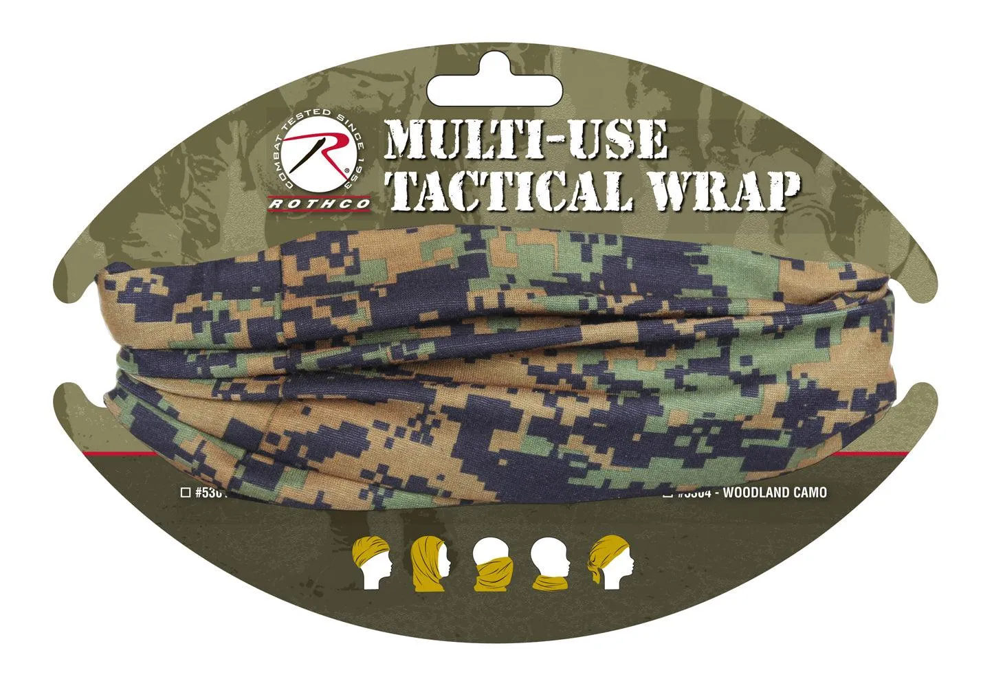 Multi-Use Neck Gaiter and Face Covering Tactical Wrap