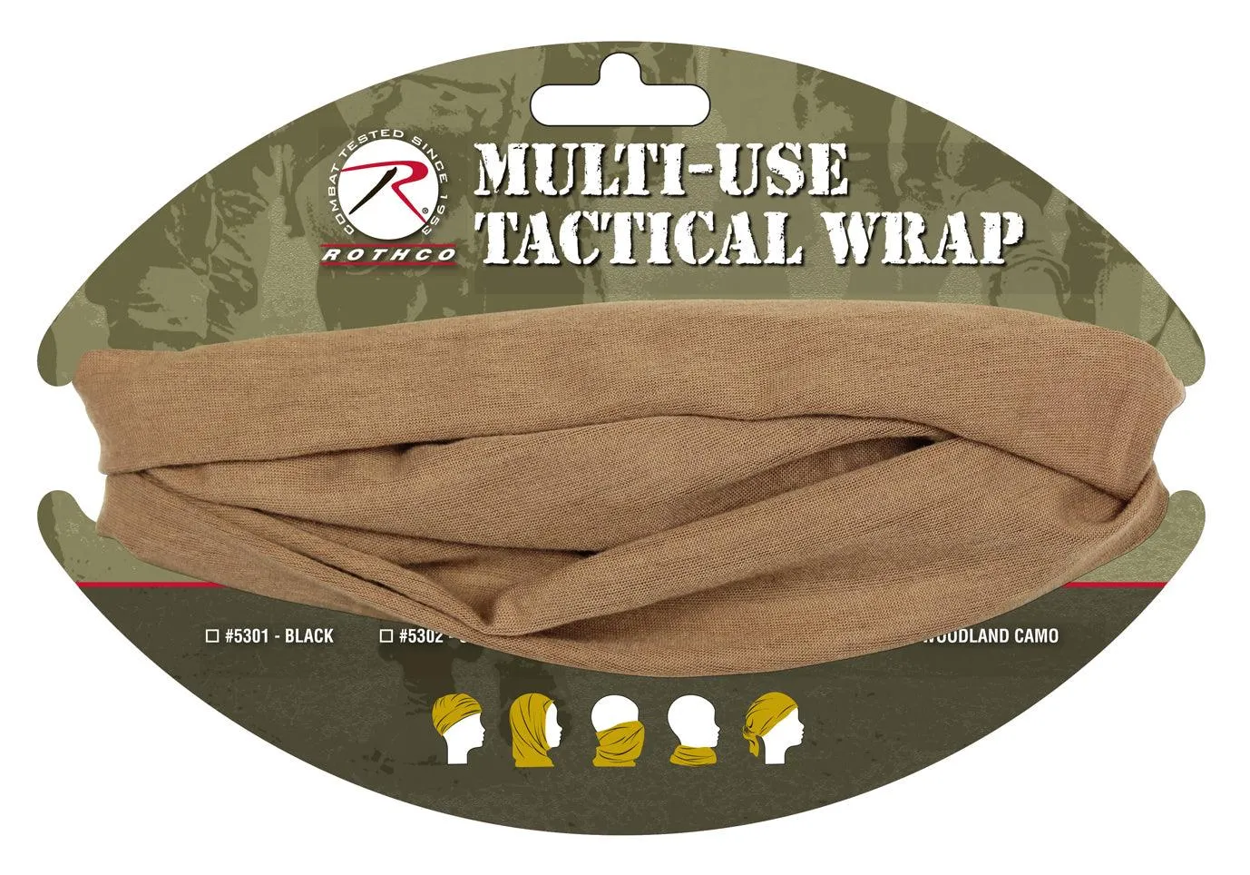 Multi-Use Neck Gaiter and Face Covering Tactical Wrap