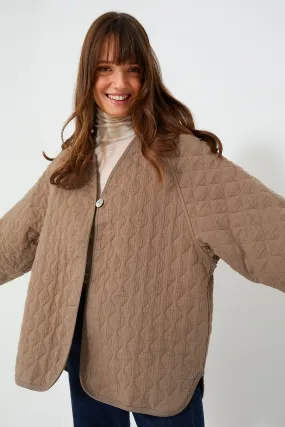 Mushroom Quilted Jacket