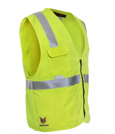 National Safety Apparel NSA V21TV2Z Drifire FR Hi-Vis Twill Deluxe Class 2 Vest