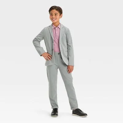 New - Boys' Knit Blazer - Cat & Jack Gray 6