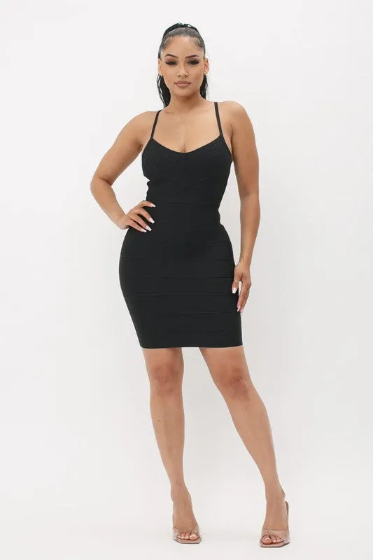 Nicki Bandage Dress (Black)