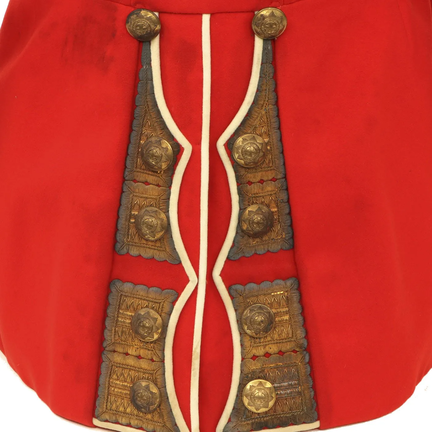 Original British WWII Coldstream Guards Major Scarlet Parade Tunic by London Tailor