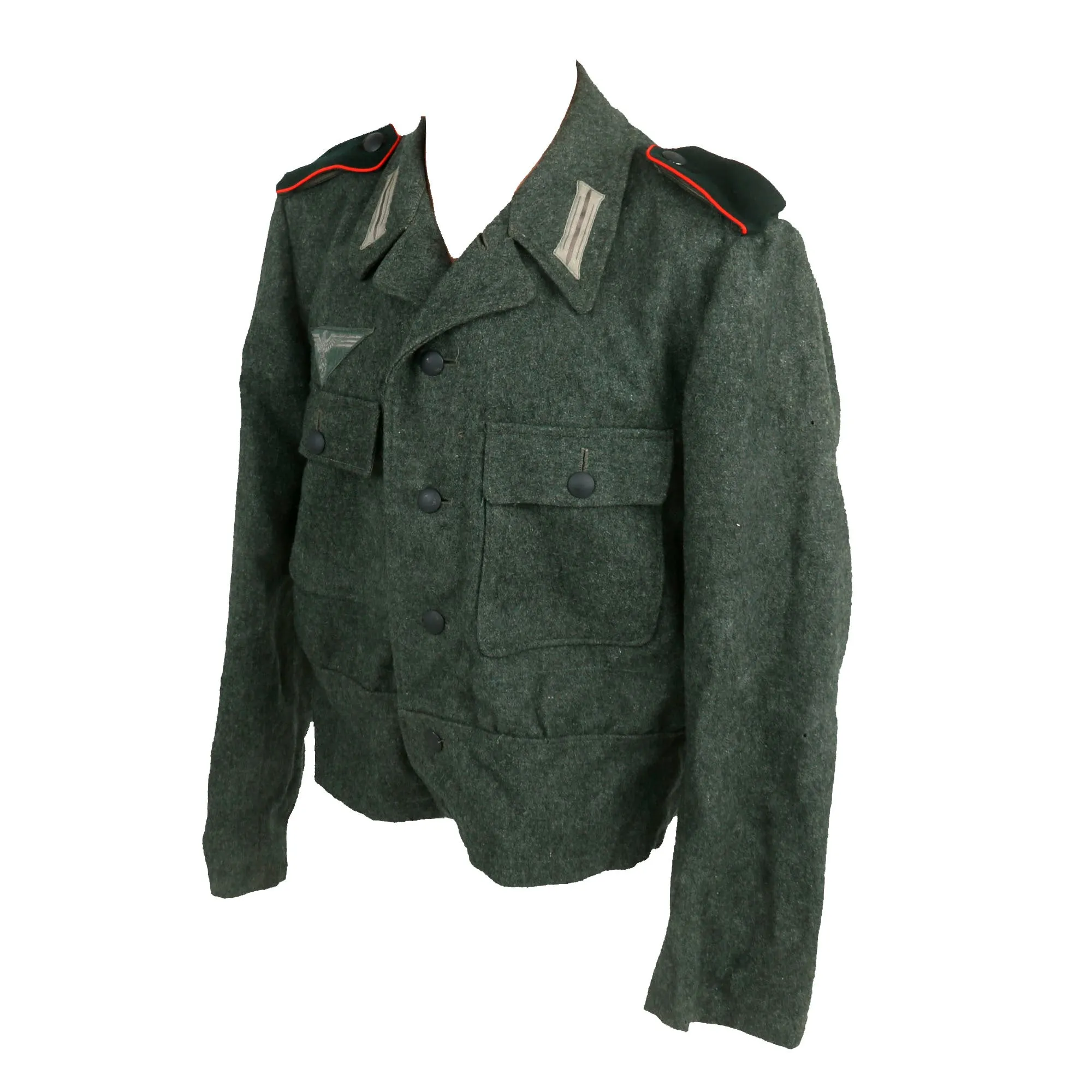 Original Rare German WWII Heer Army Don Cossack Foreign Volunteer M44 Field Grey Wool Uniform Tunic with Trousers