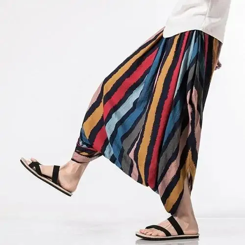 Oversized Men Casual Loose Cross Pants