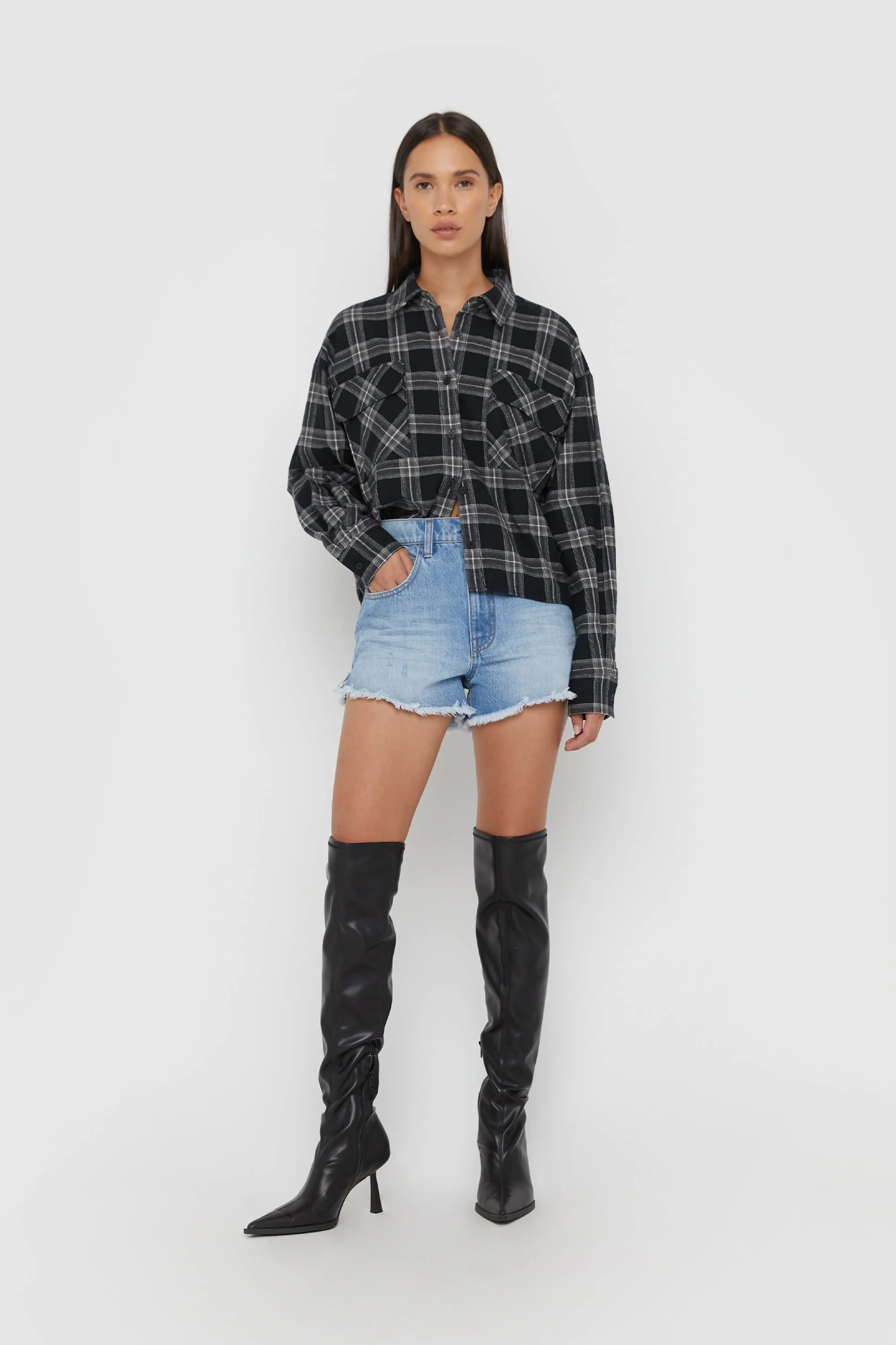 OVERSIZED PLAID SHIRT