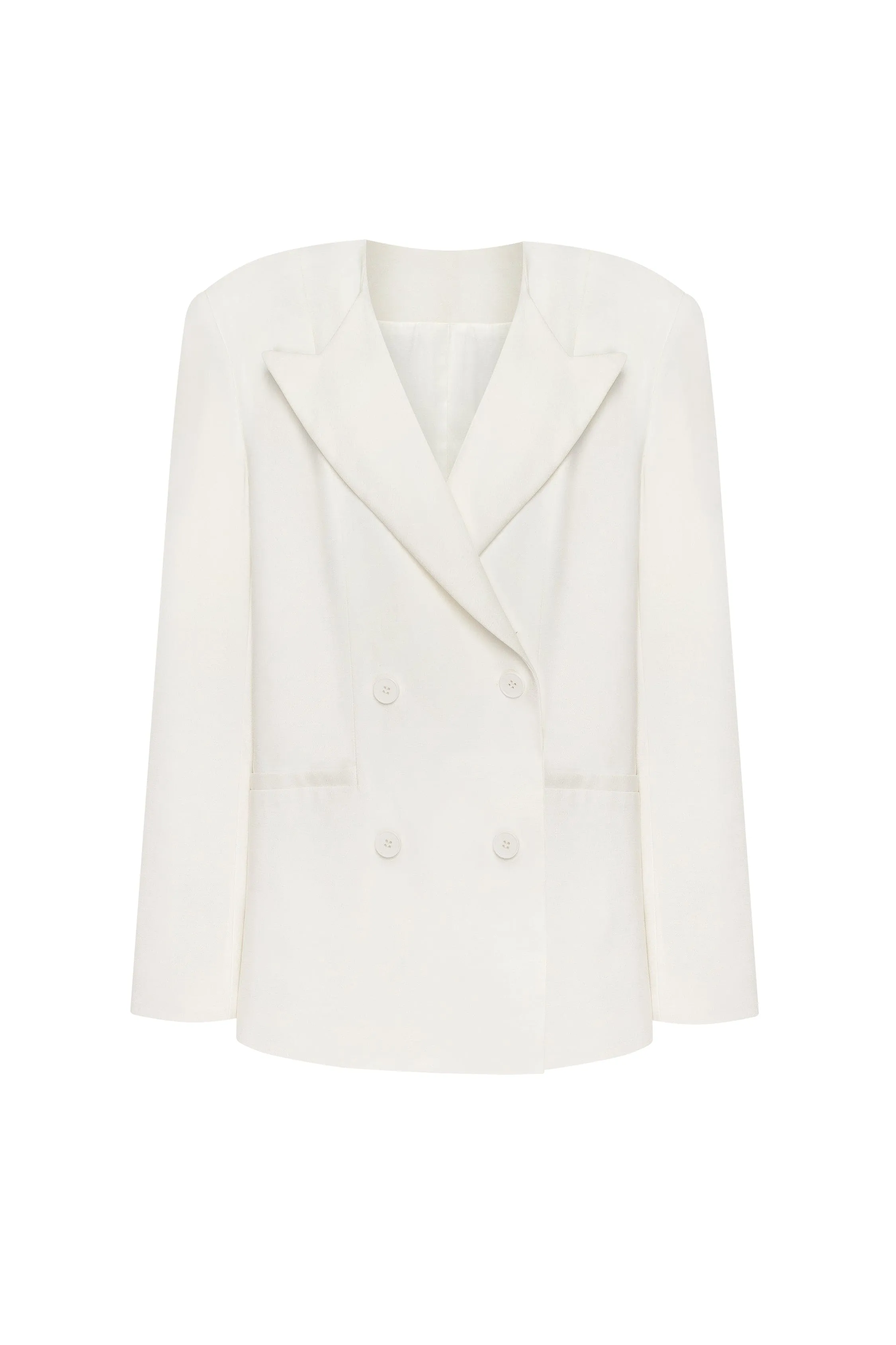 Panache white single-breasted blazer, Xo Xo